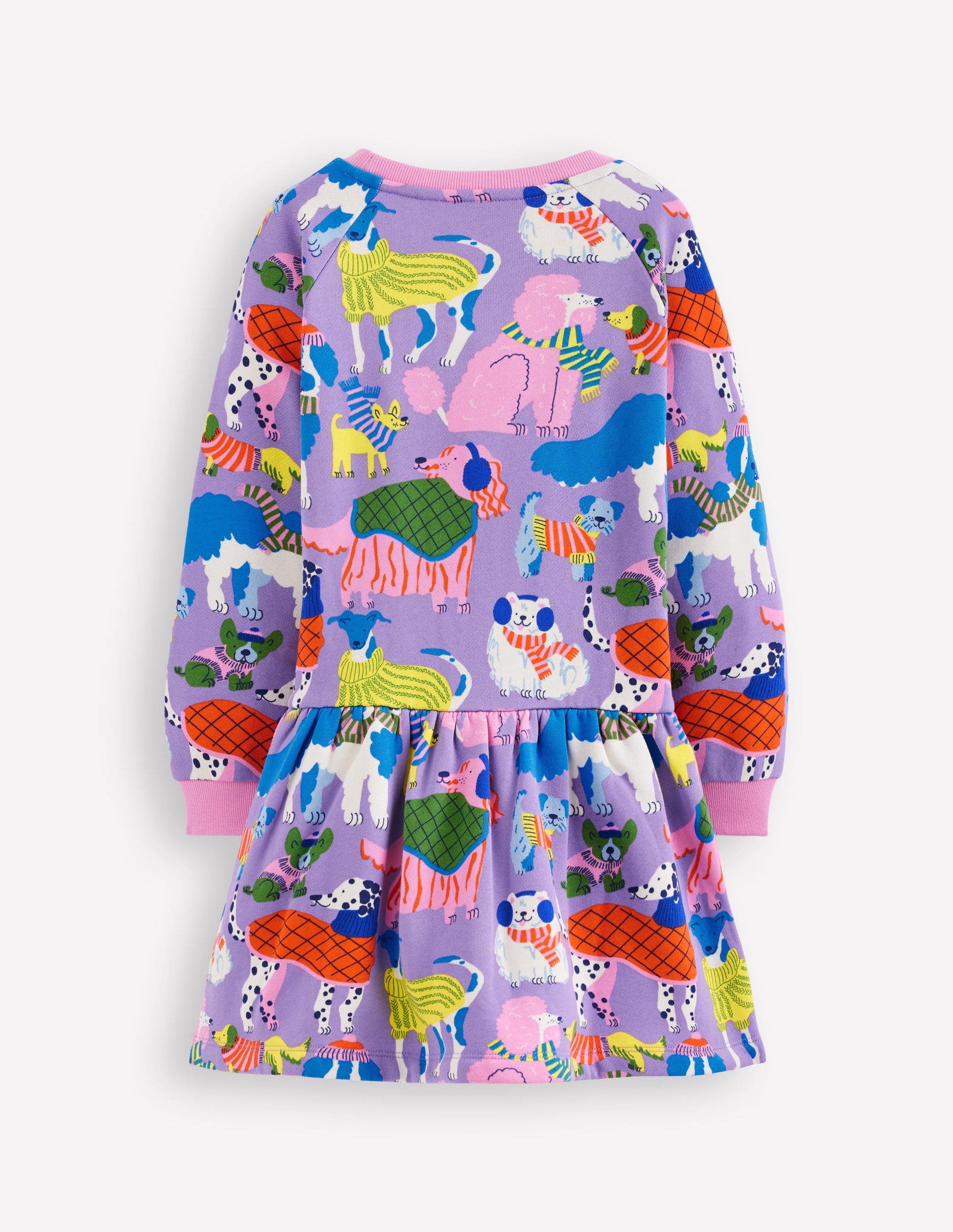Cosy Sweatshirt Dress-Eggshell Blue Cosy Dogs-3