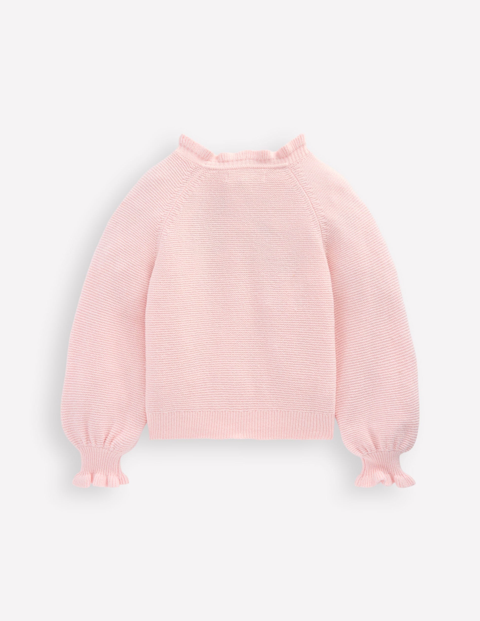 Pretty Embroidered Cardigan-Chalk Pink-3