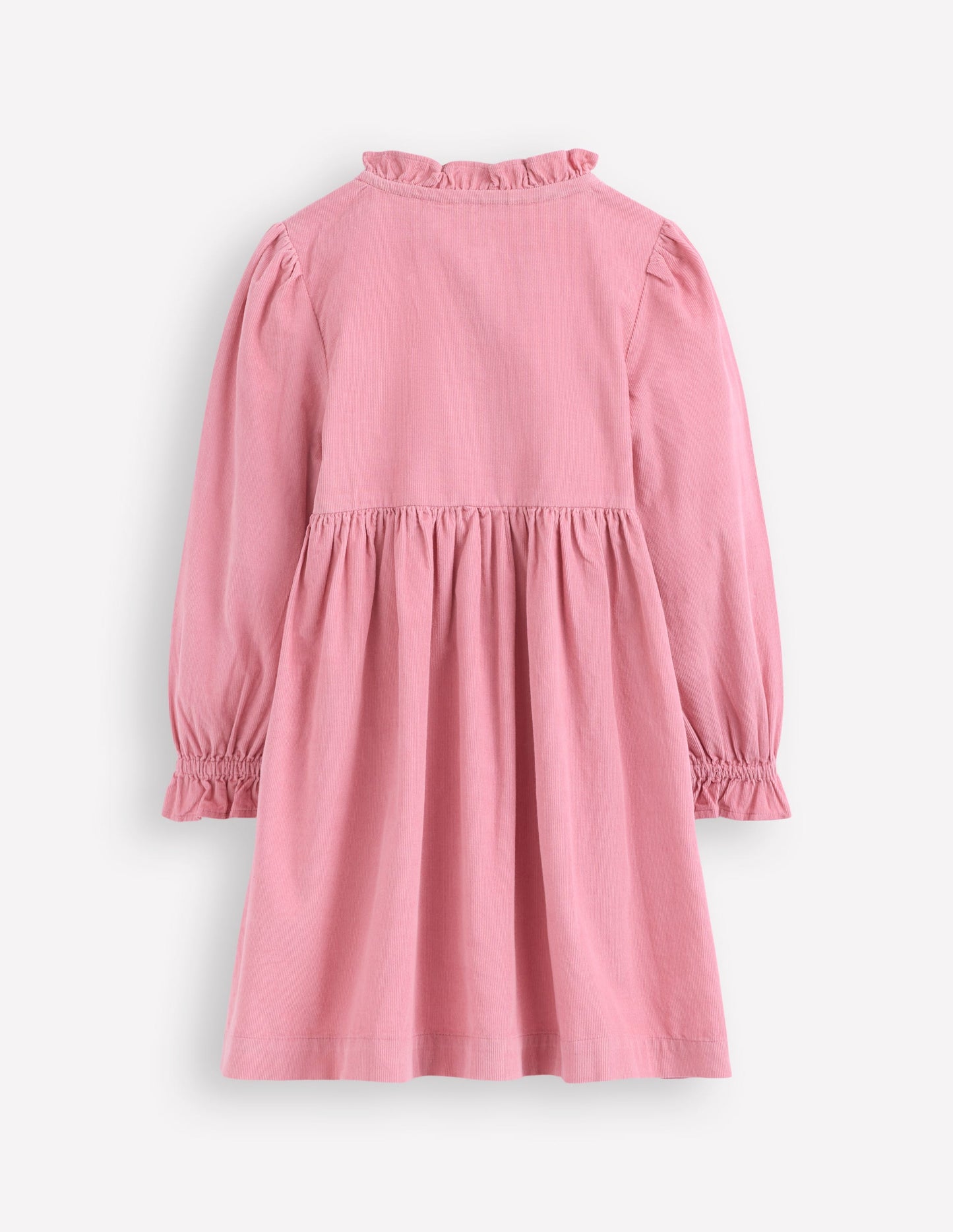 Suki Long Sleeve Smocked Dress-Formica Pink