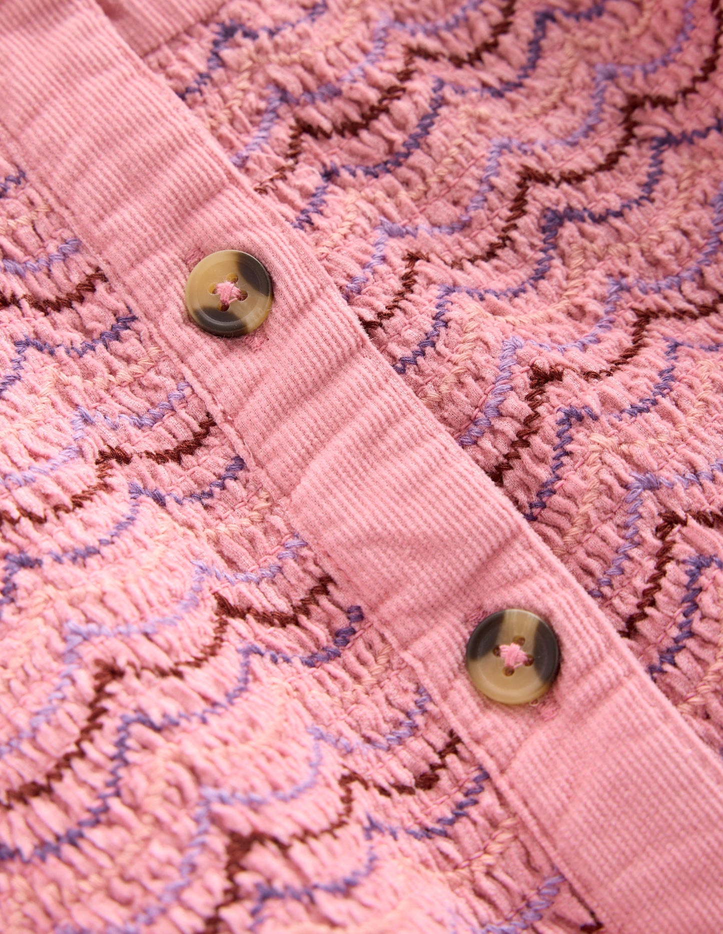 Suki Long Sleeve Smocked Dress-Formica Pink