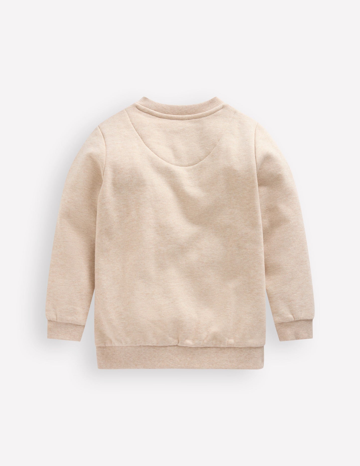 Applique Sweatshirt-Oatmeal Marl Pumpkin