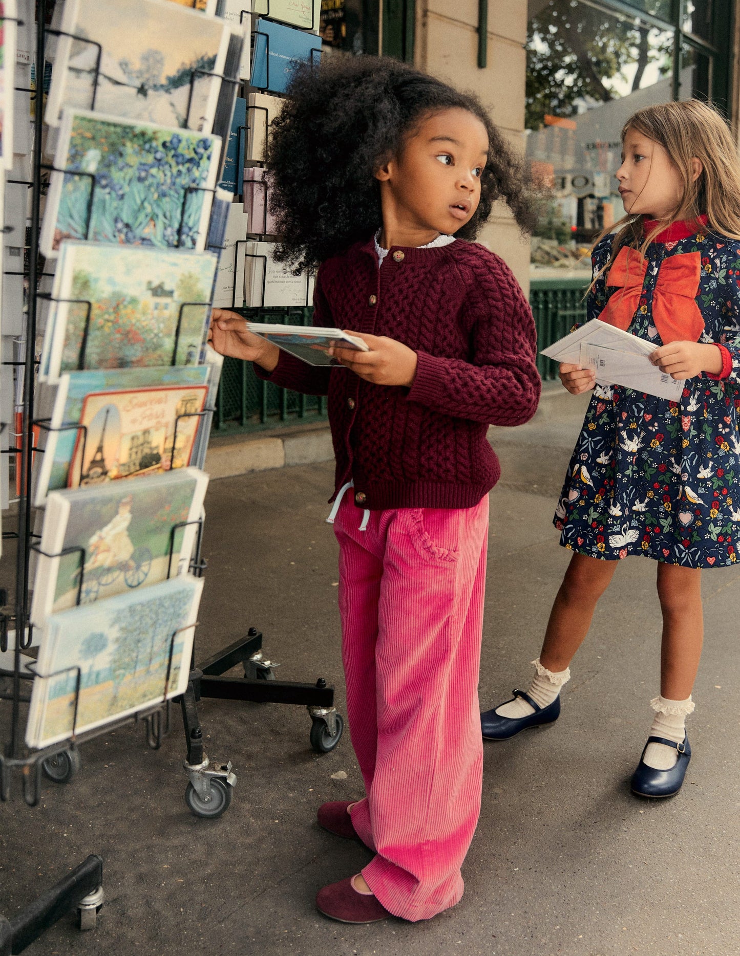 Relaxed Cord Trousers-Raspberry Pink