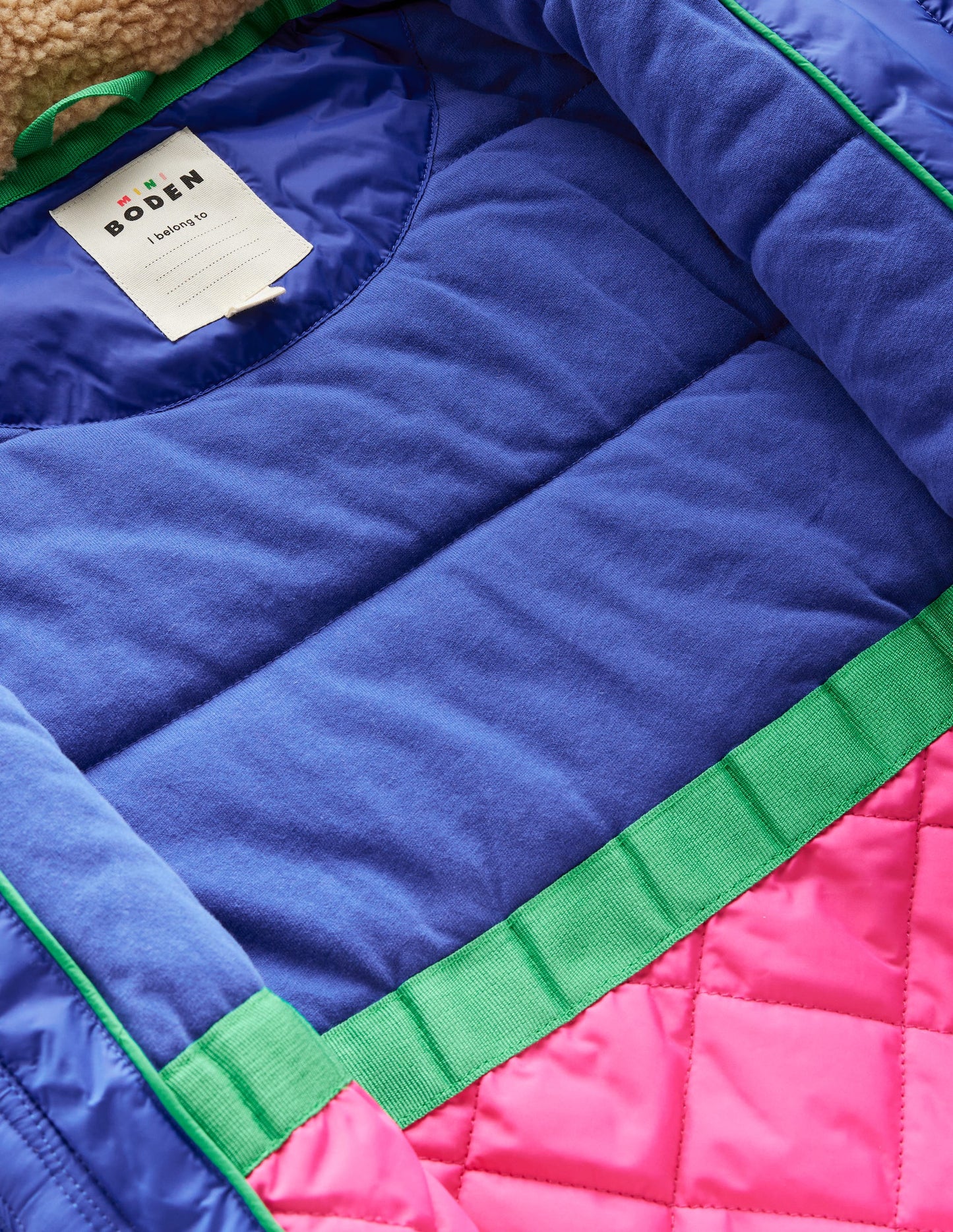 Cosy Longline Coat-Multi Colourblock