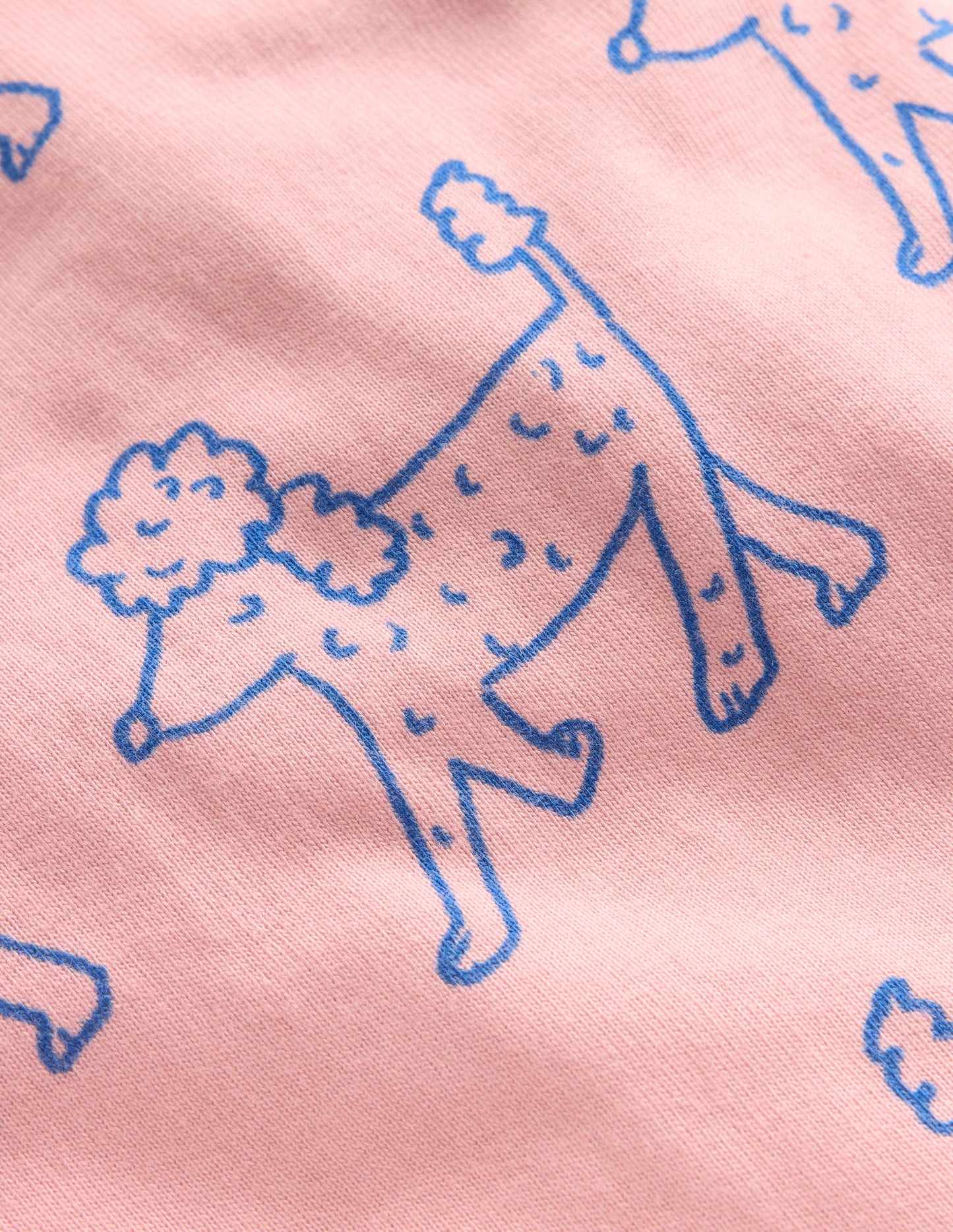 Snug Long John Pyjamas-Pink Poodles
