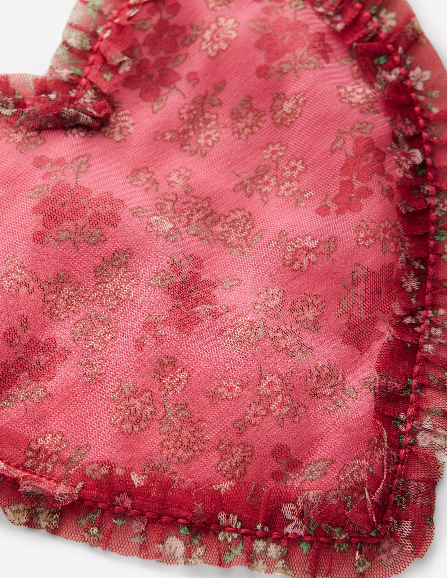 Puff Sleeve Appliqué T-shirt-Ruffle Heart