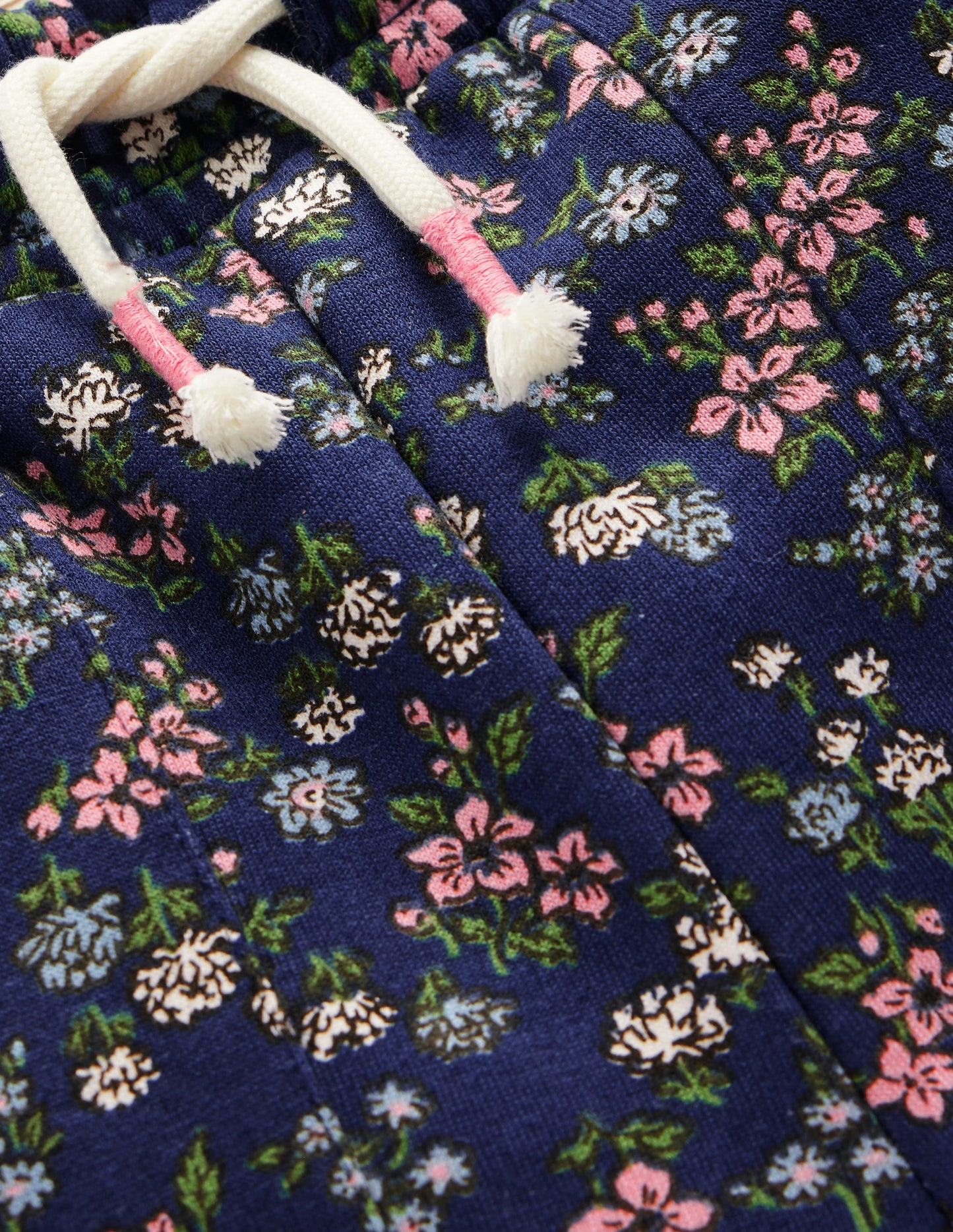 Wide Leg Printed Jogger-Starboard Blue Meadow Floral