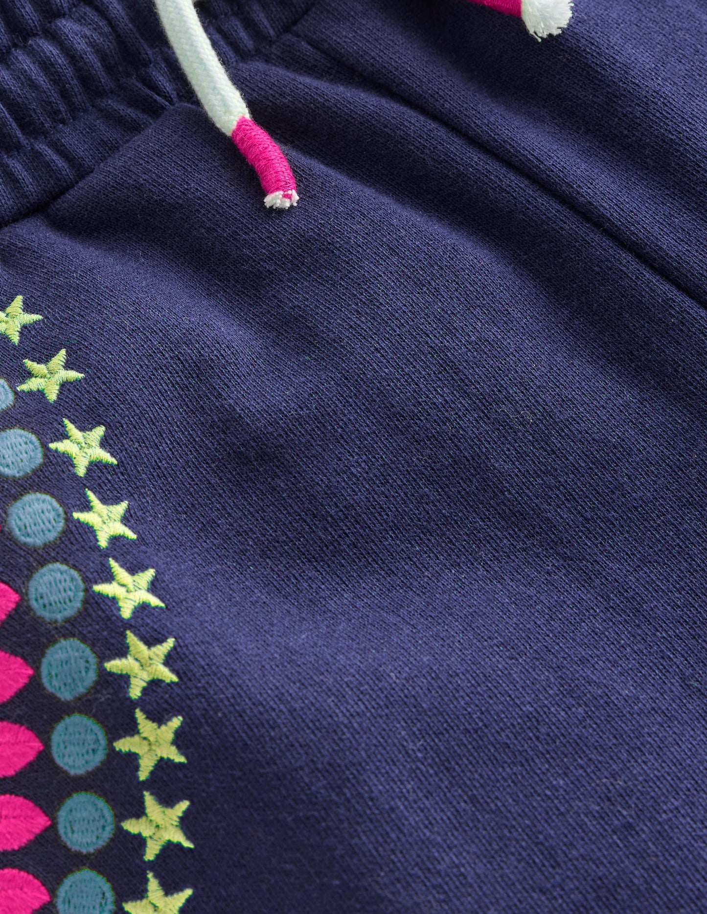 Embroidered Kickflare Joggers-College Navy Embroidery