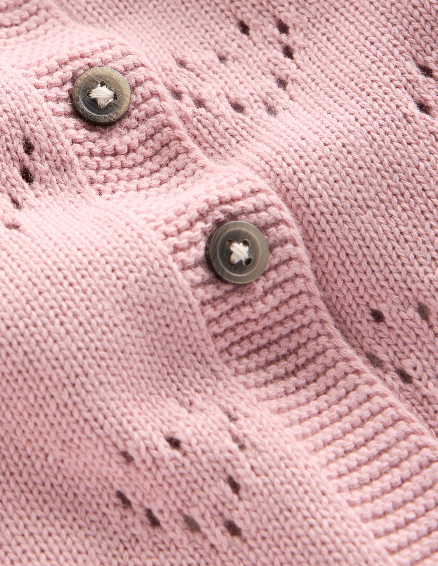 Pretty Pointelle Cardigan-Vintage Pink