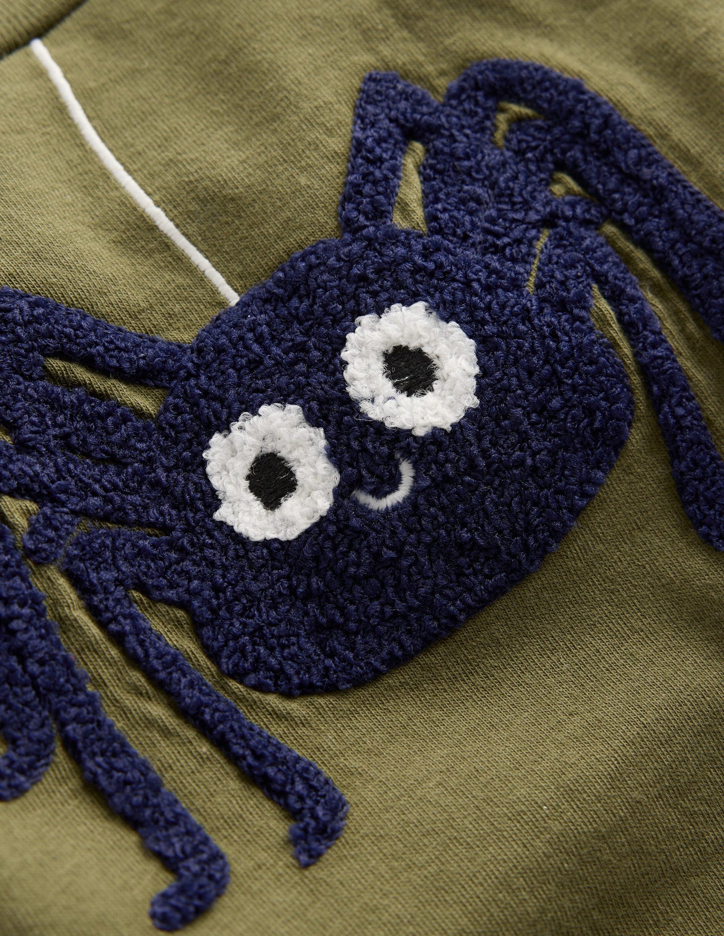 Appliqué Jersey Play Set-Green Spider