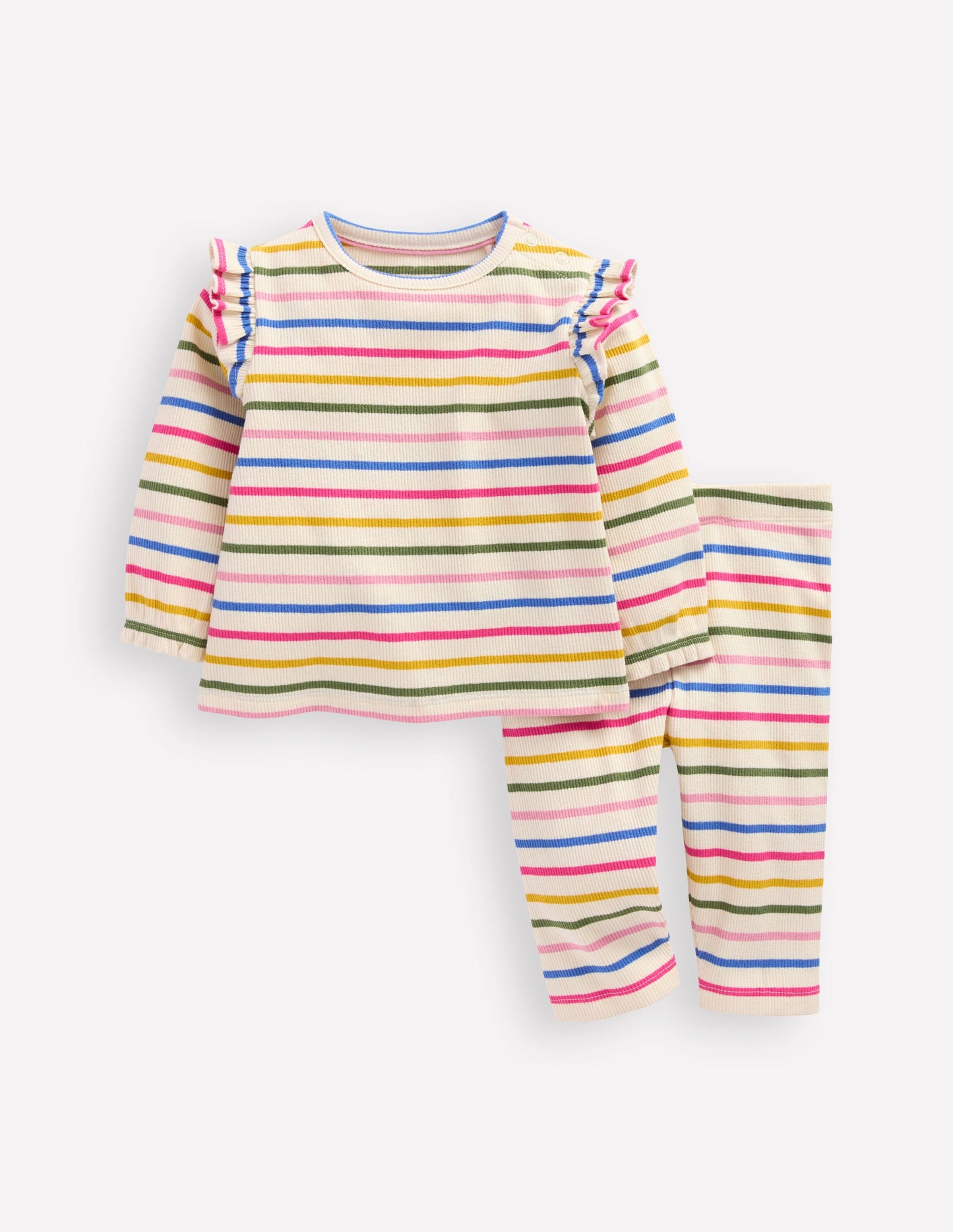 Ribbed Jersey Play Set-Multi Stripe