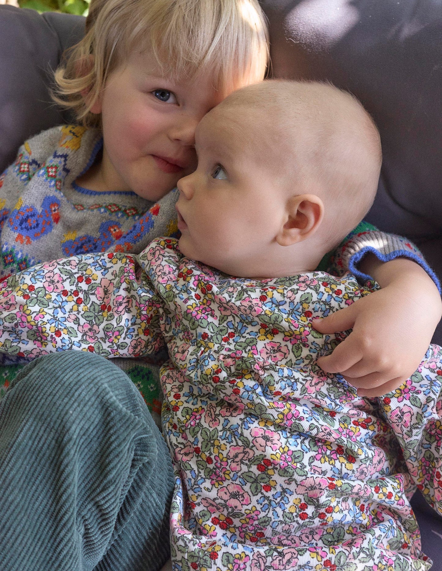 Yoke Detail Woven Dress-Coconut Berry Floral