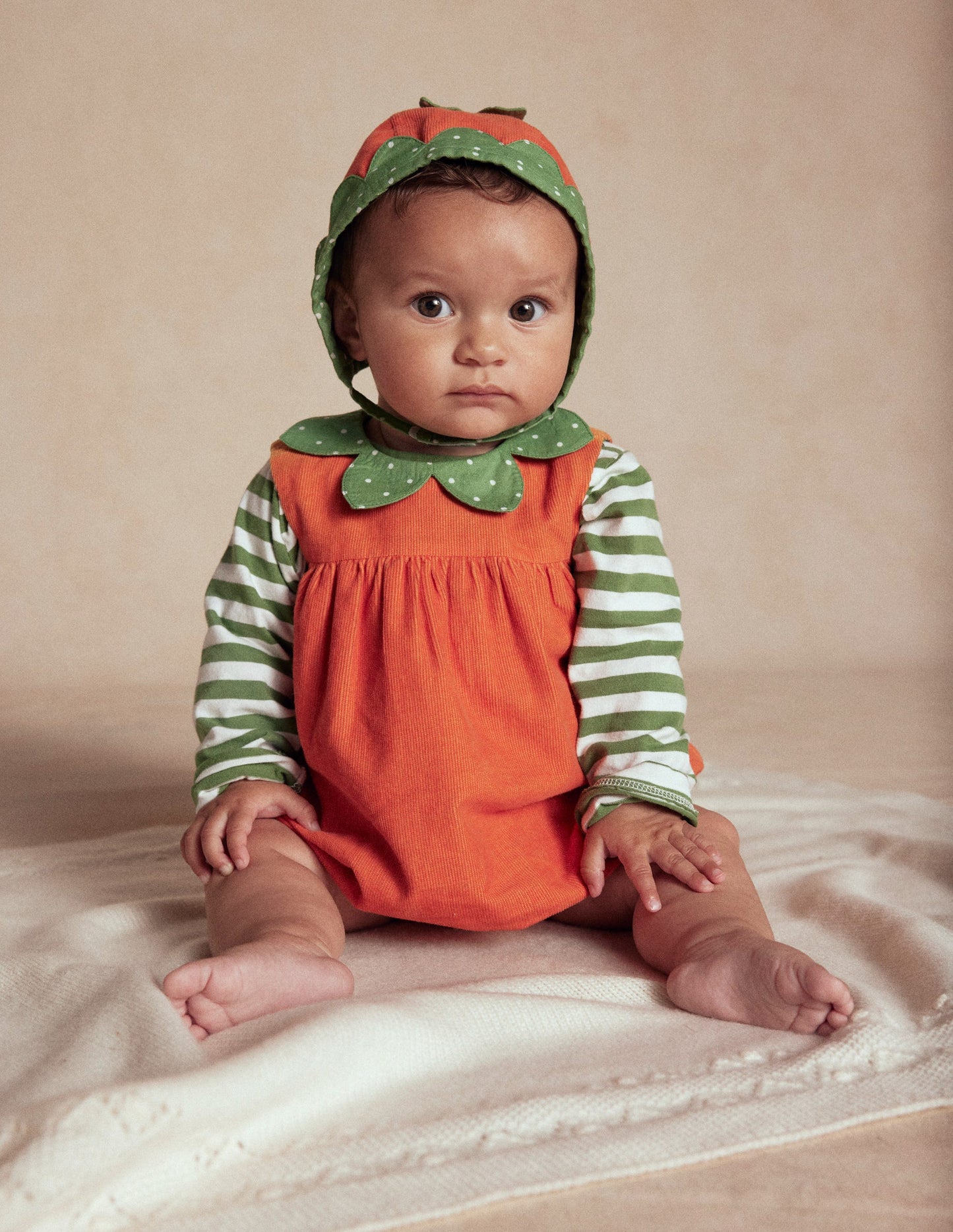 Novelty Romper Play Set-Orange Pumpkin