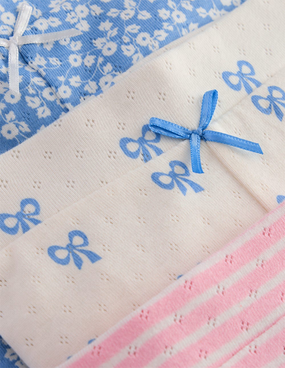 3 Pack Pointelle Leggings-Ditsy / Bows