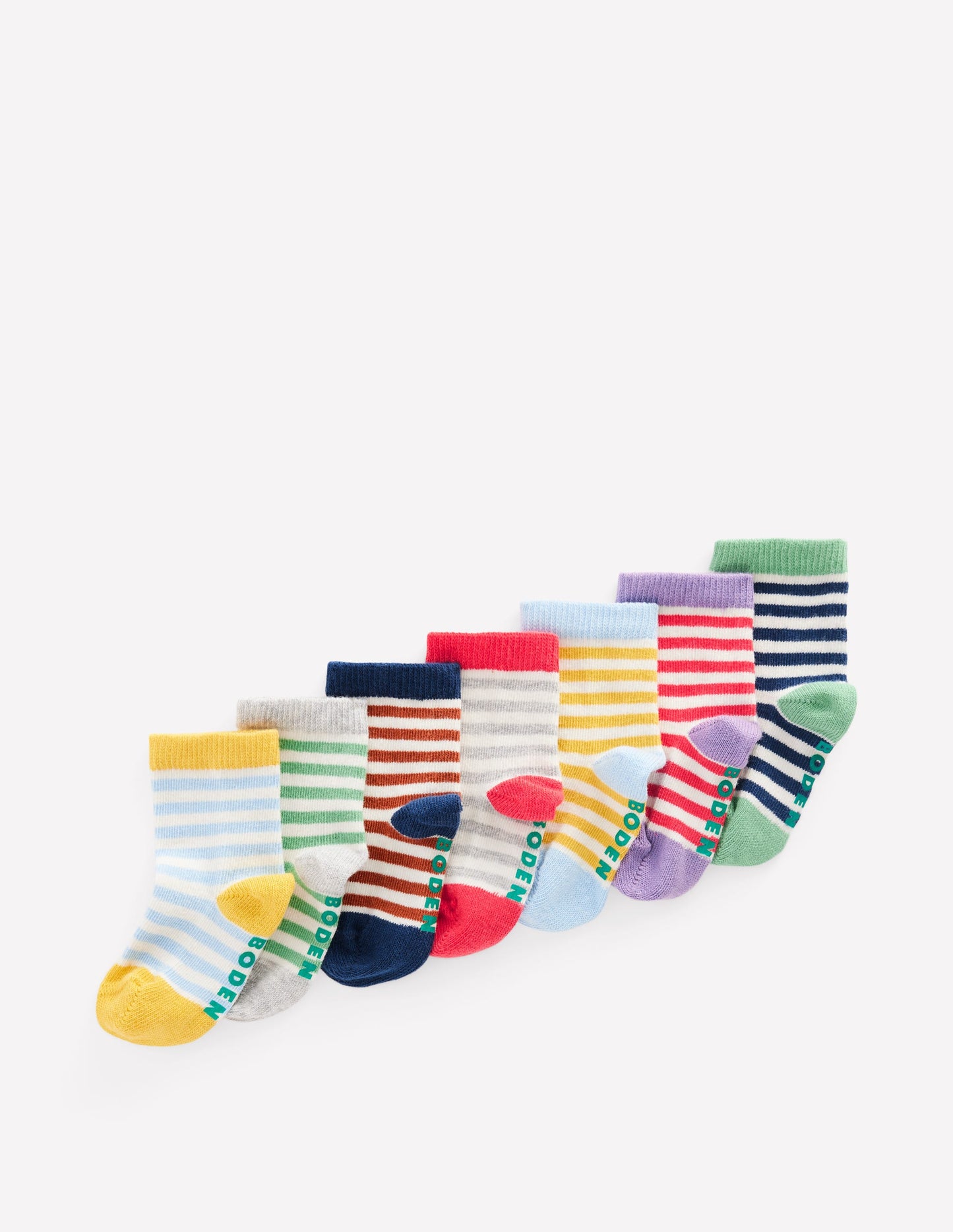 7-Pack Baby Socks-Stripes