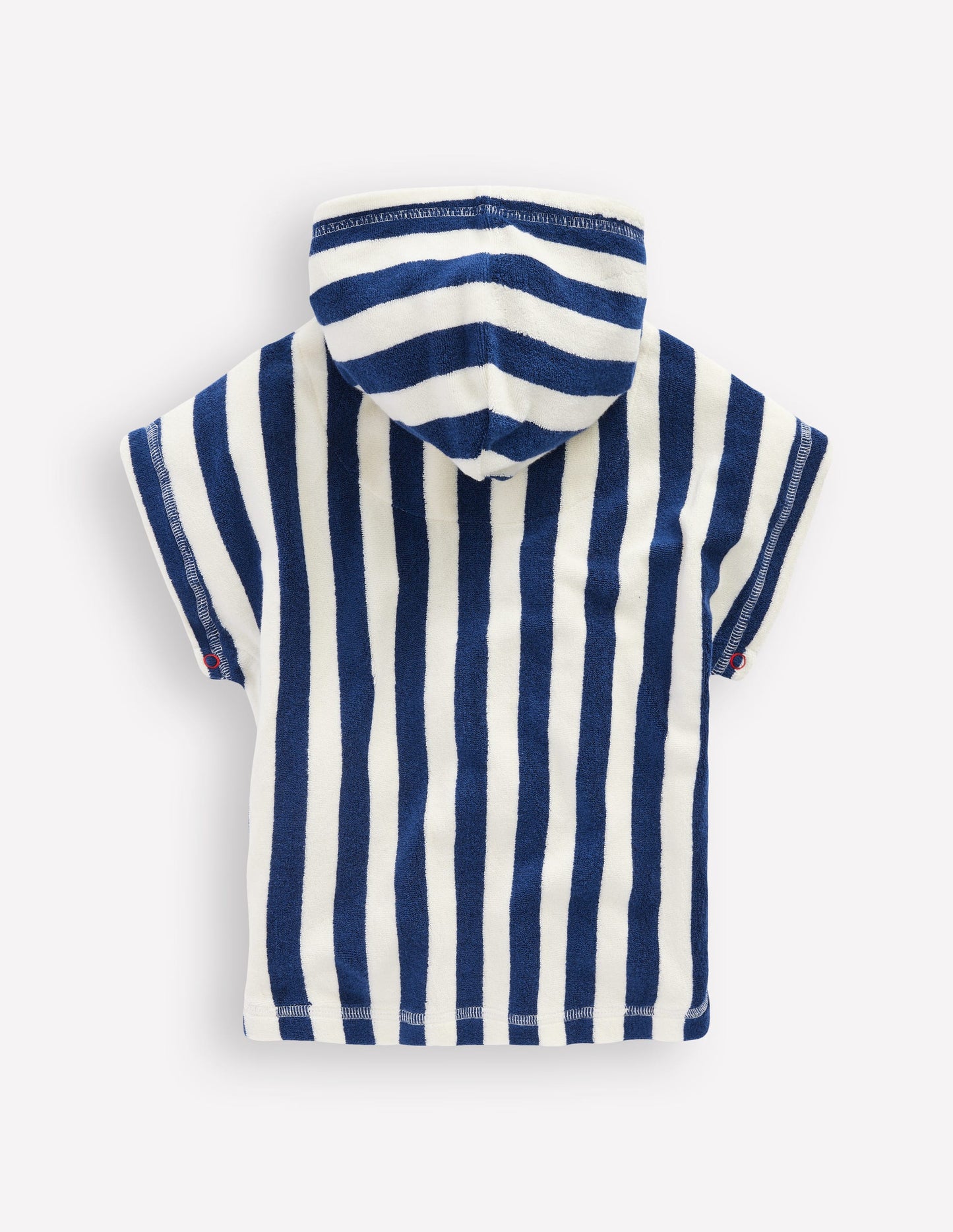 Novelty Towelling Throw On-Sapphire Blue Seagulls