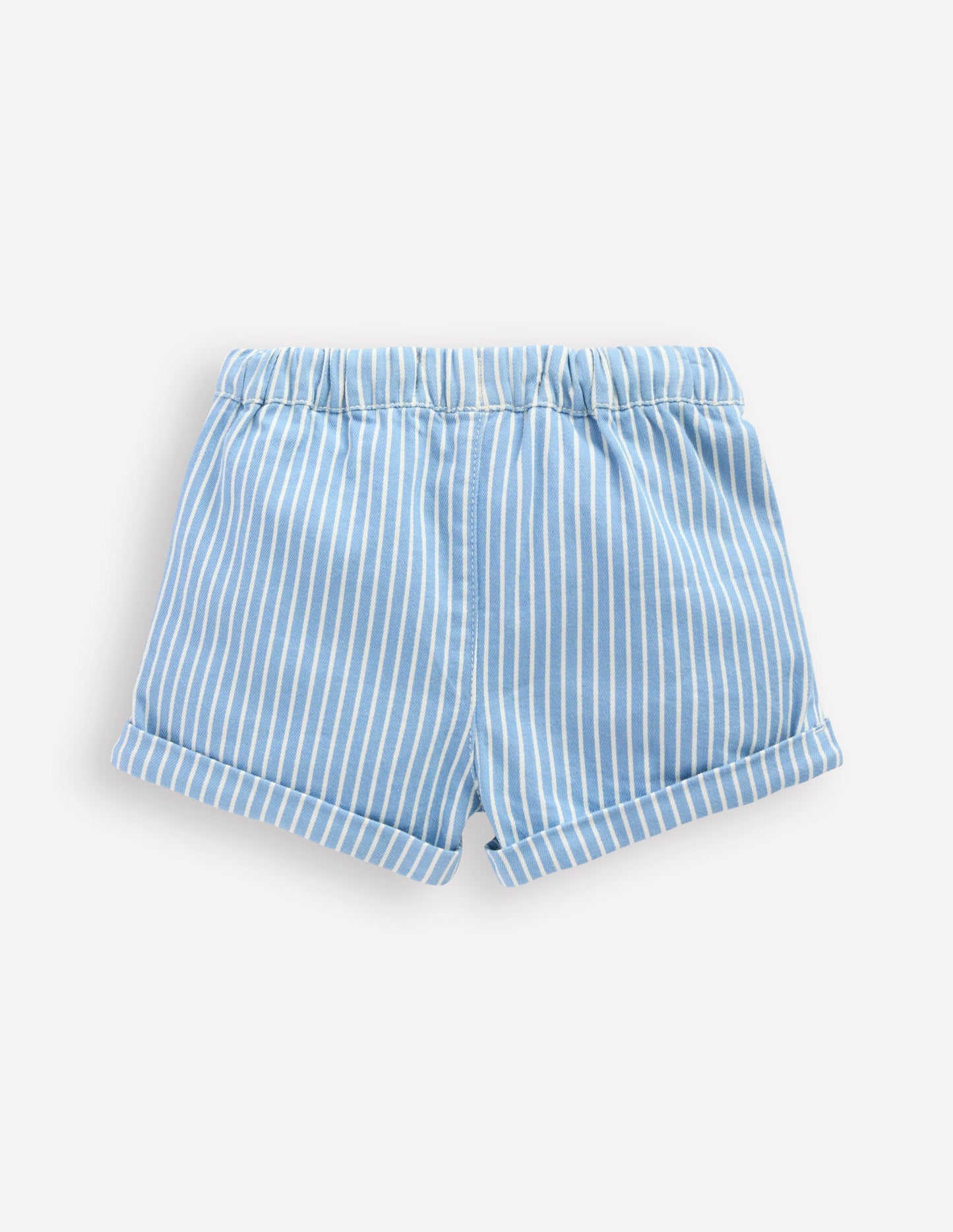 Woven Pocket Shorts-Blue Stripe