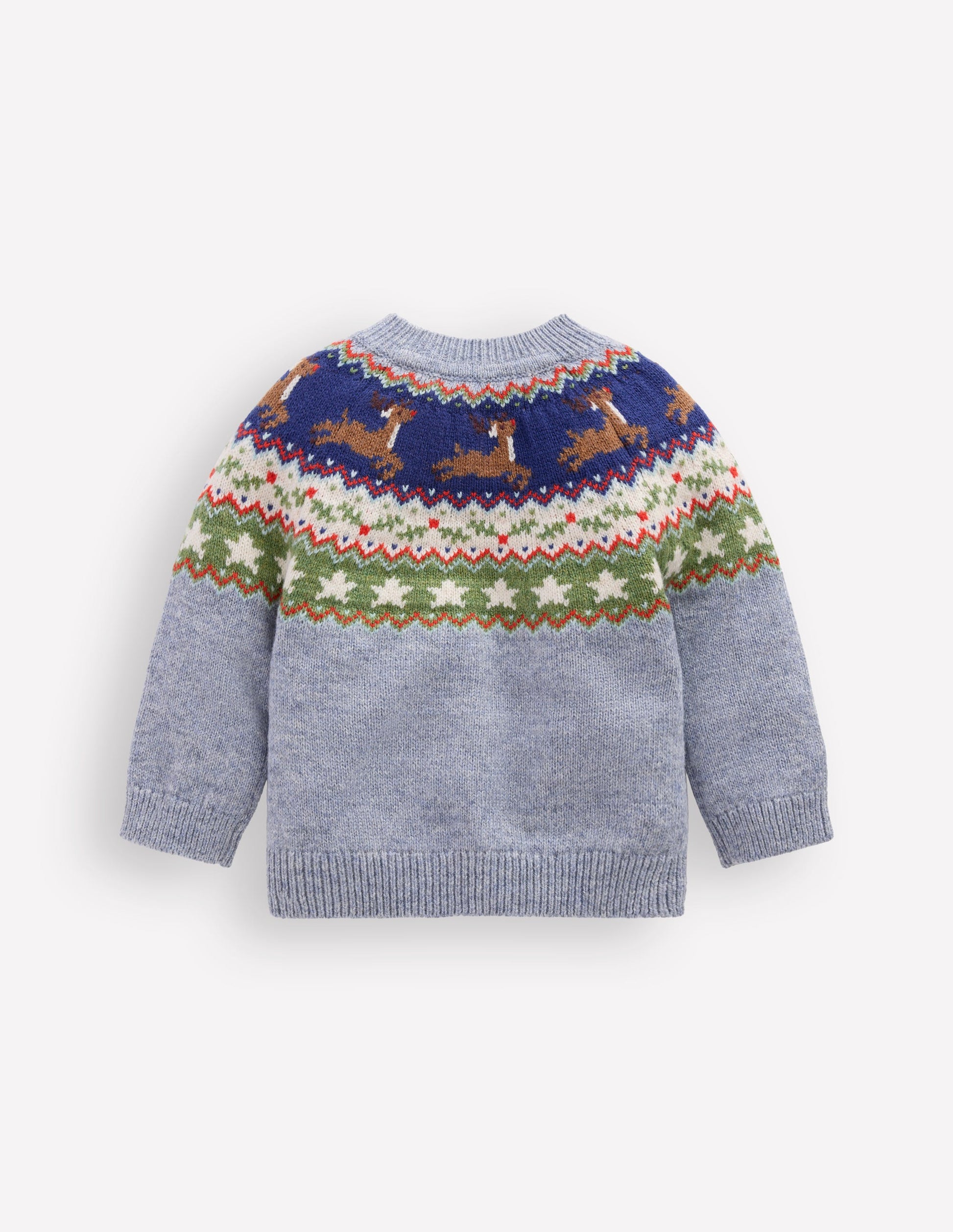 Fair isle Jumper-Blue Festive Reindeer-2