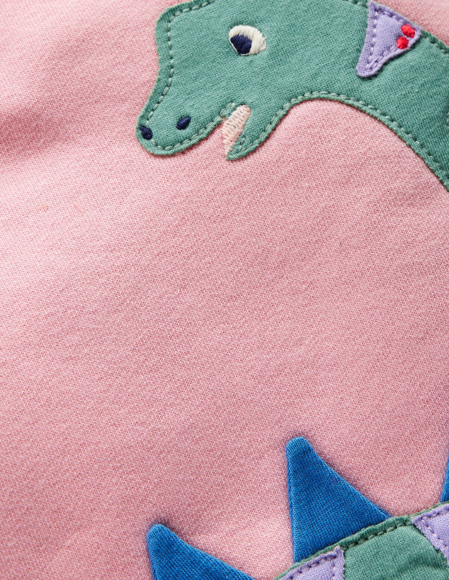 Girls Novelty Sweatshirt-Vintage Pink Dino