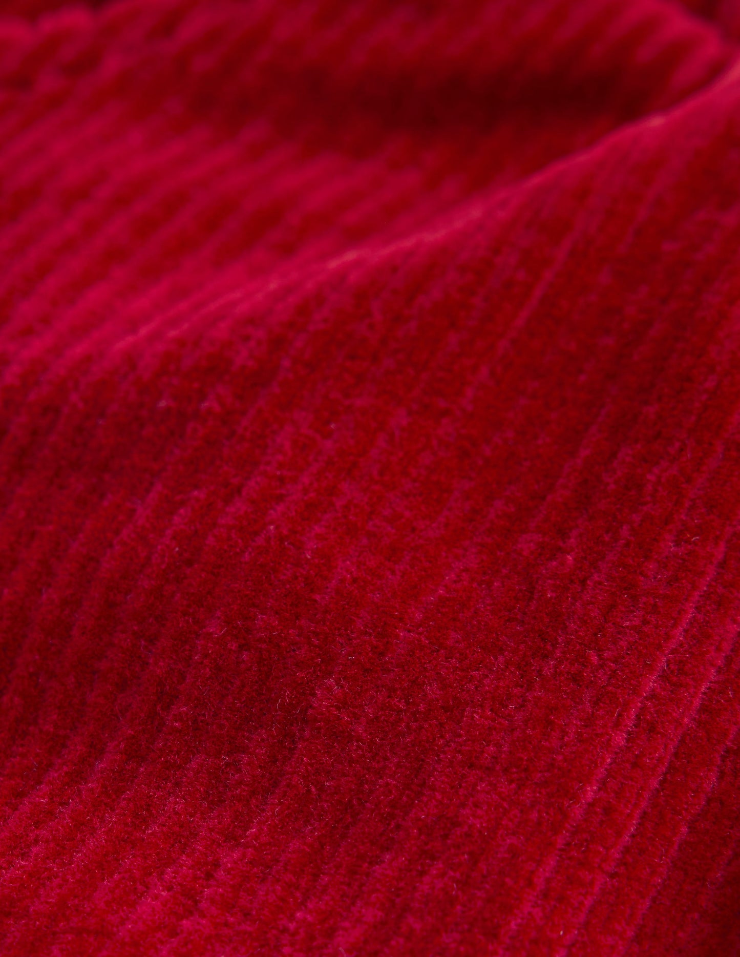 Jersey Cord Trousers-Carmine Red