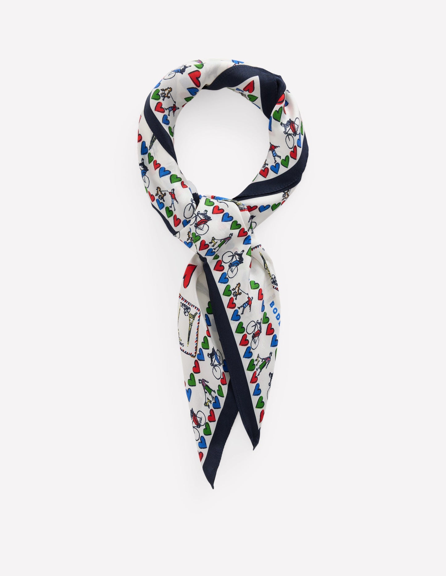 Silk Square Scarf-Postcard