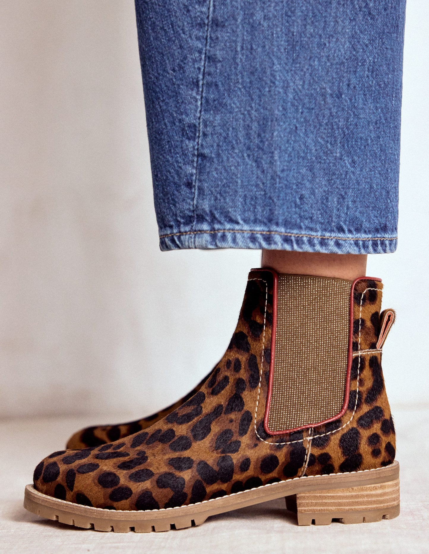 Freya Chelsea Boots-Leopard