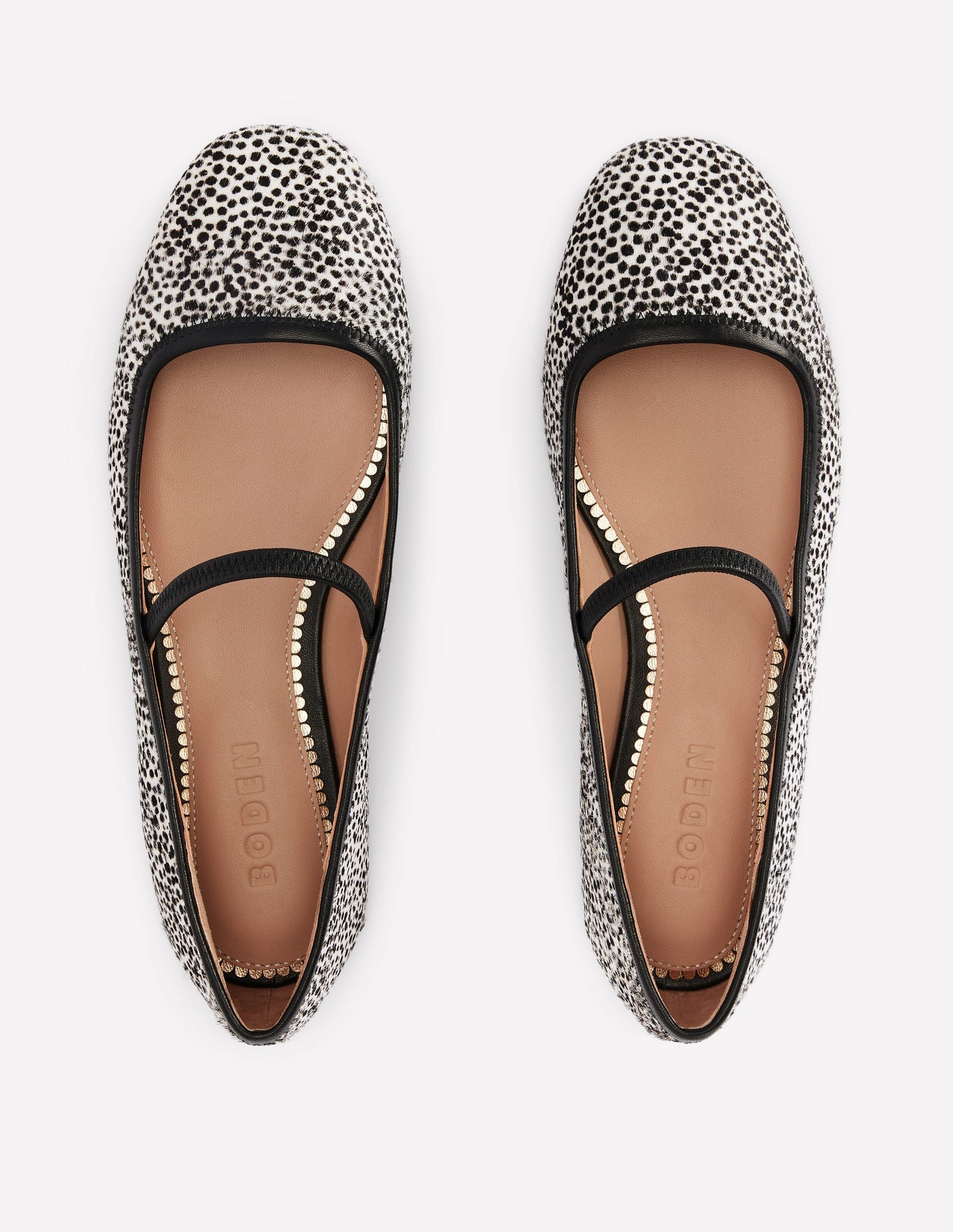 Thea Mary Jane Ballet Flats-Dalmation Pony
