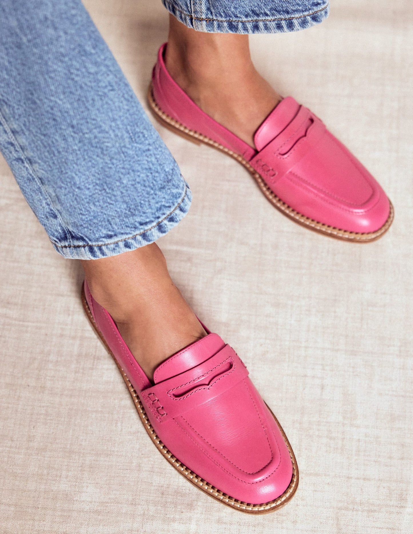 Nya Penny Loafers-Pink