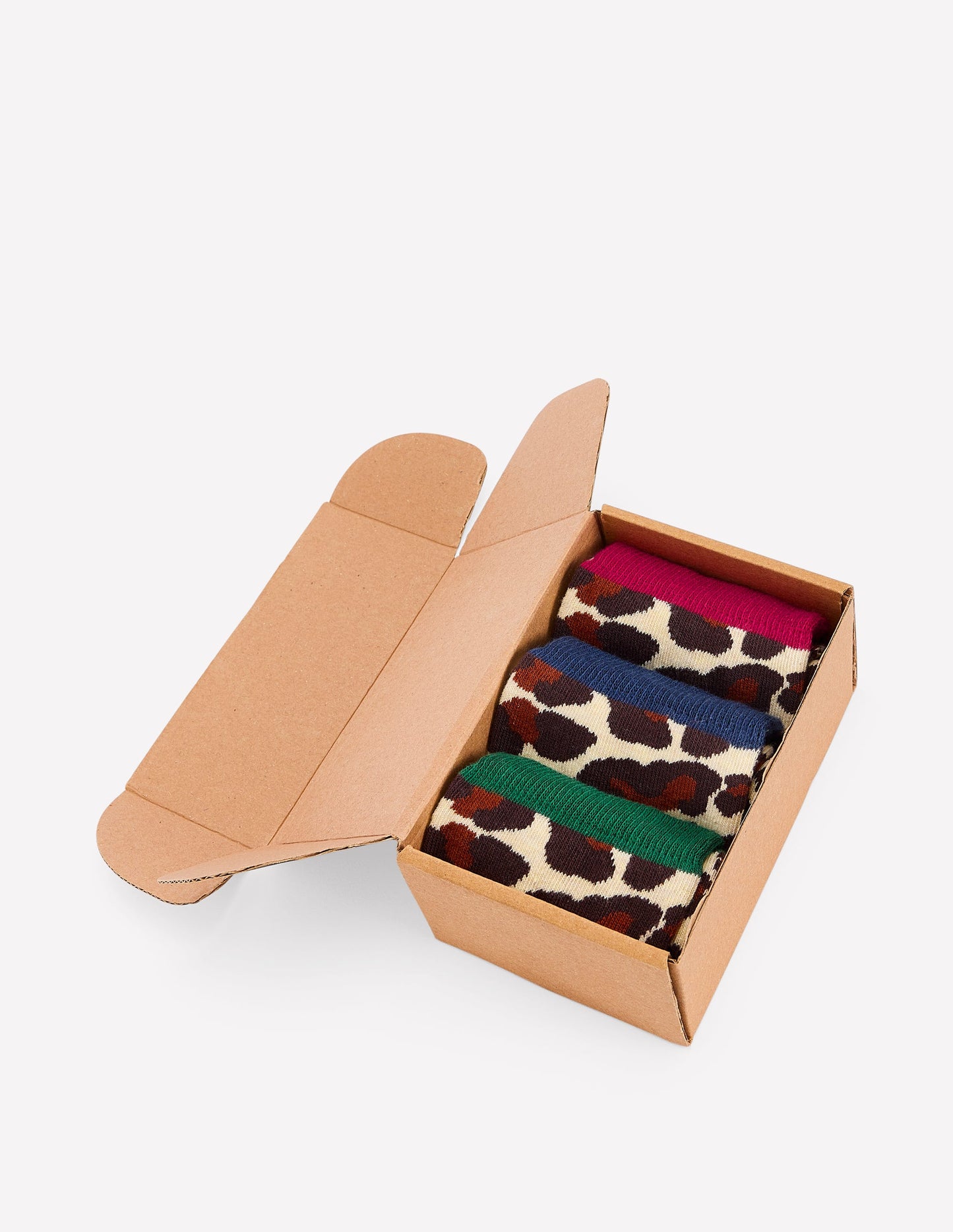 3 Pack Novelty Socks-Leopard