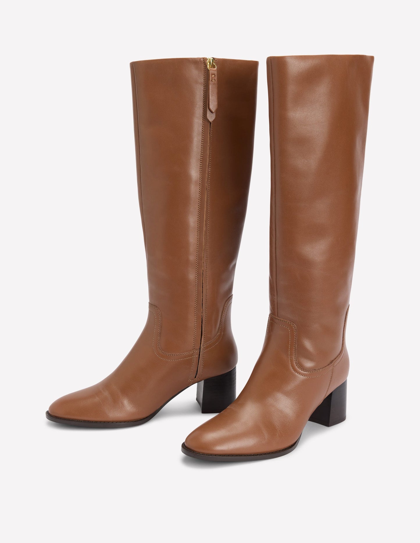 Skye Smart Knee Boots-Tan