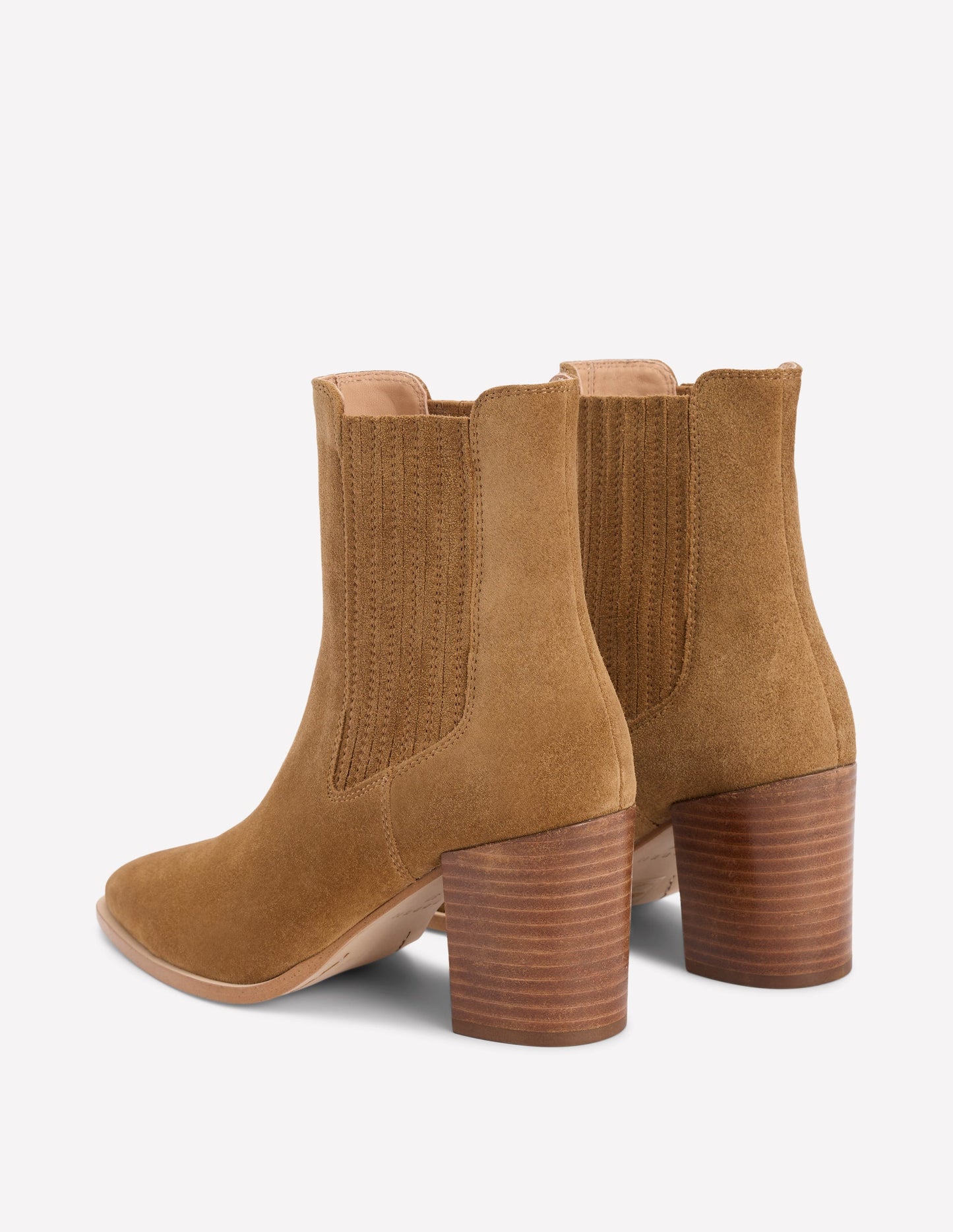 Point Casual Ankle Boots-Caramel