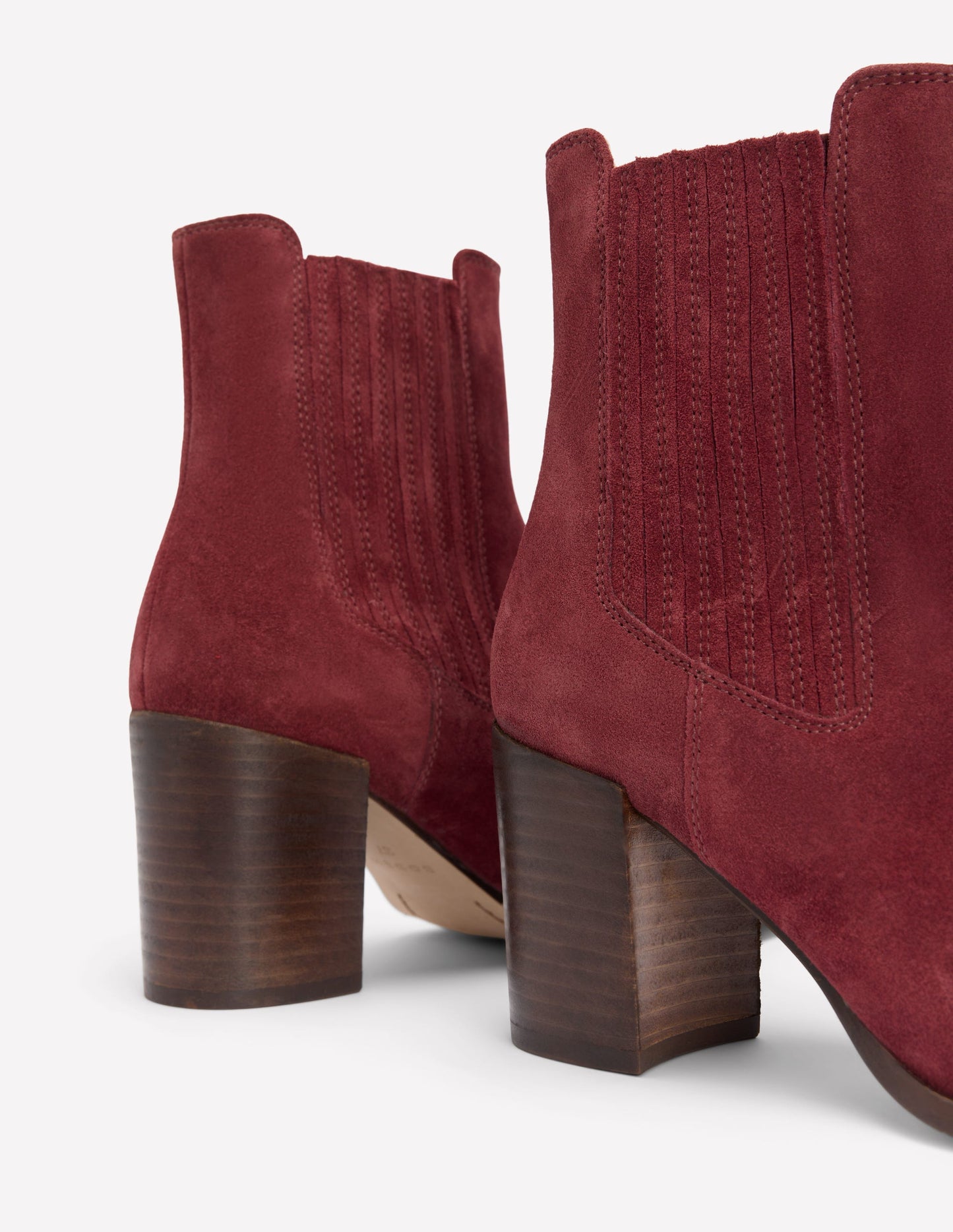 Point Casual Ankle Boots-Oxblood