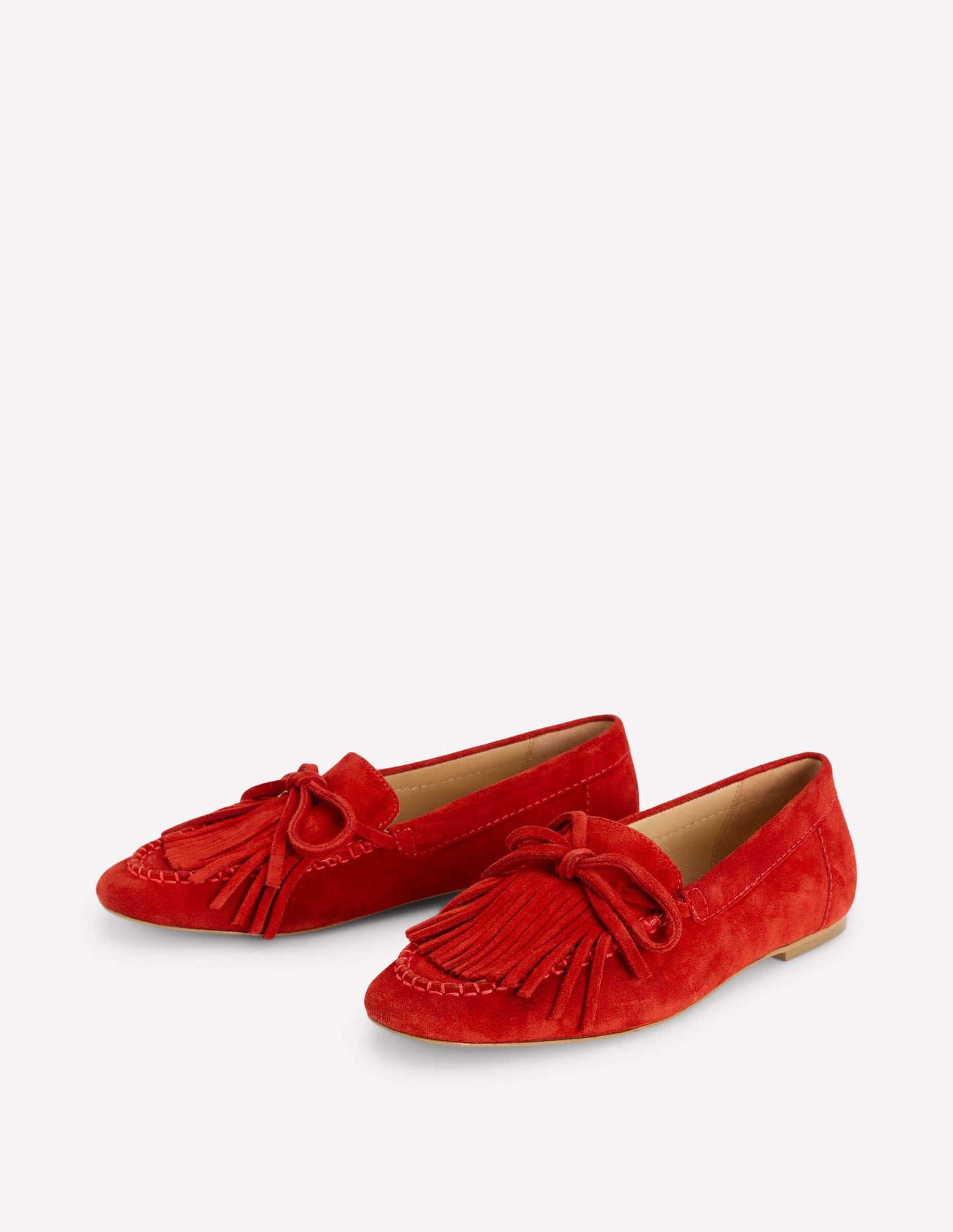 Soft Tassel Deck Shoes-Post Box Red