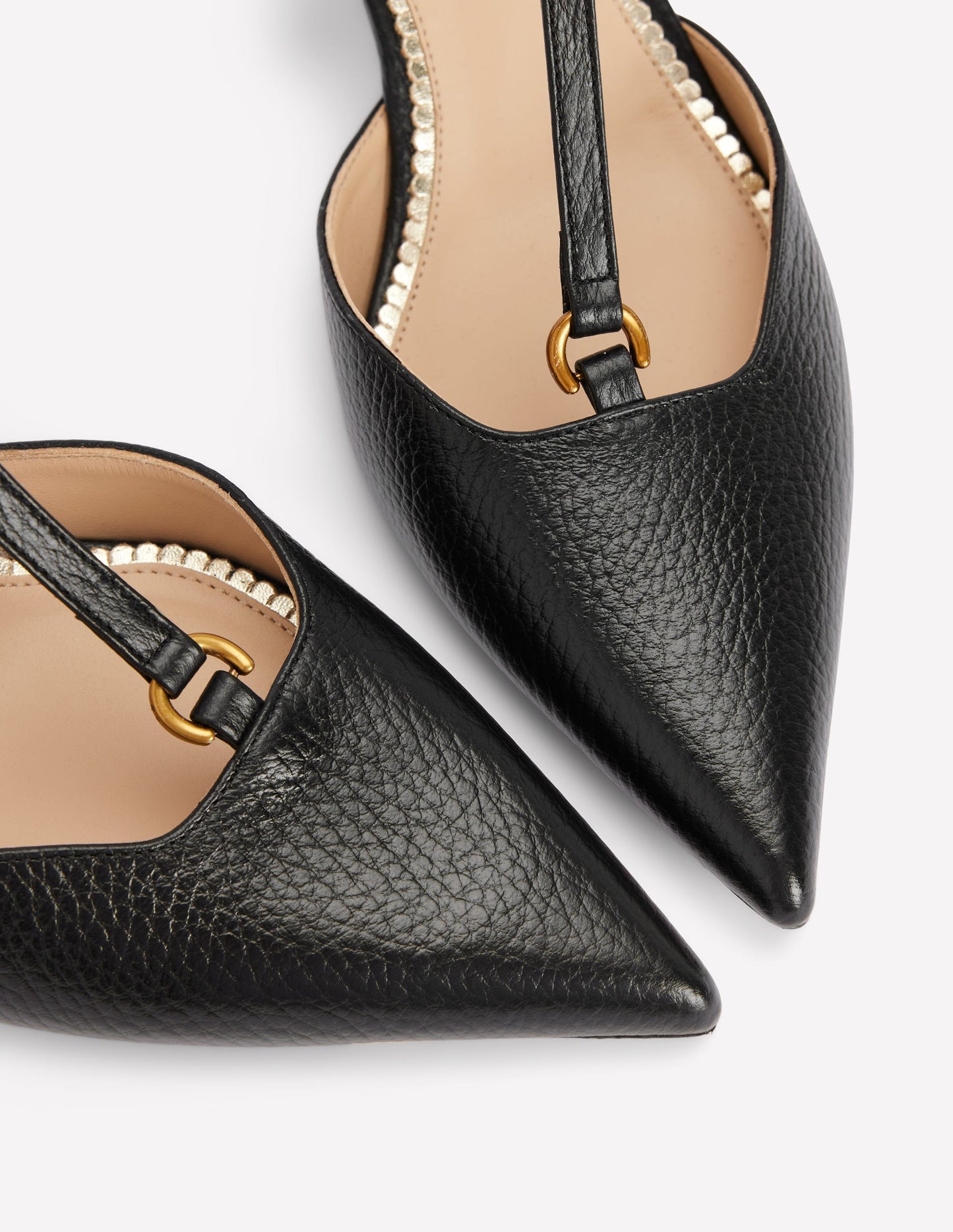 T-Bar Point Heels-Black