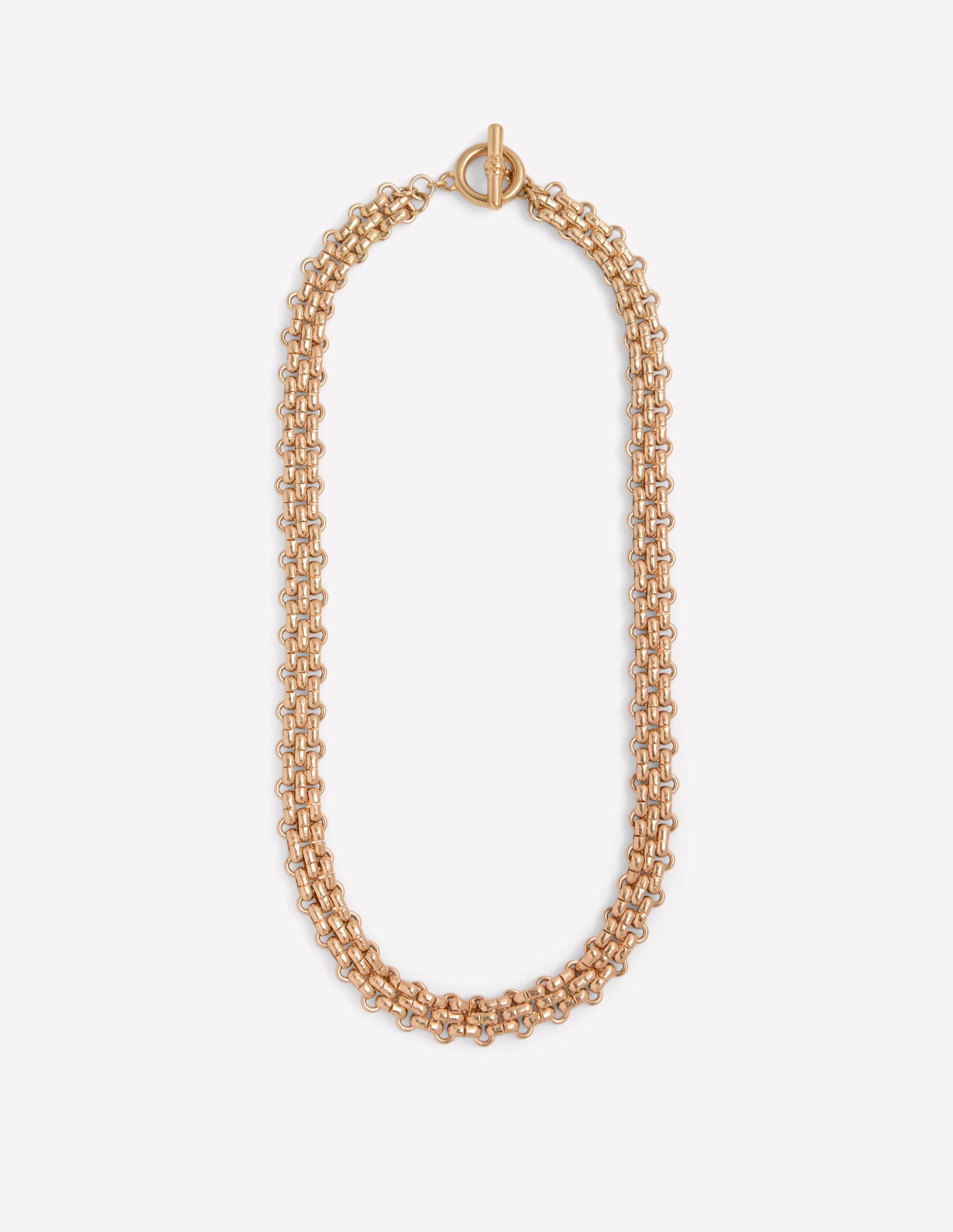 Woven Chain Necklace-Gold