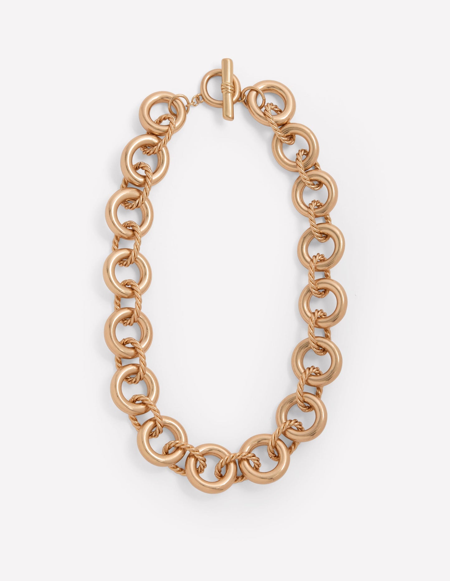 Twist Link Necklace-Gold