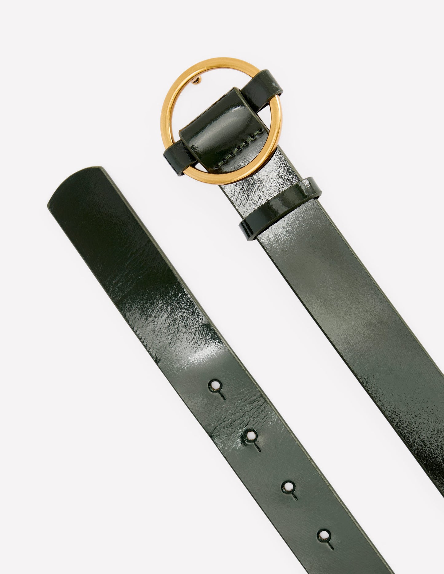 Heritage Classic Belt-Patent Dark Green