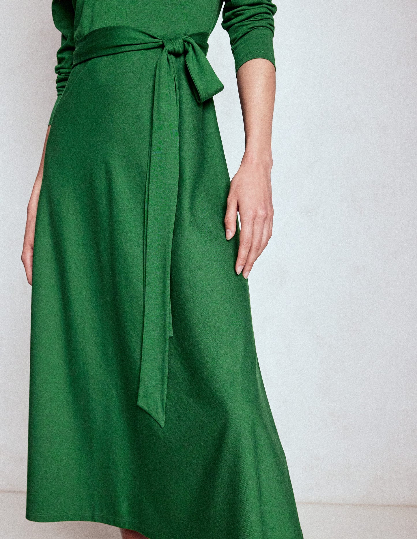 Imogen Collared Jersey Dress-Eden