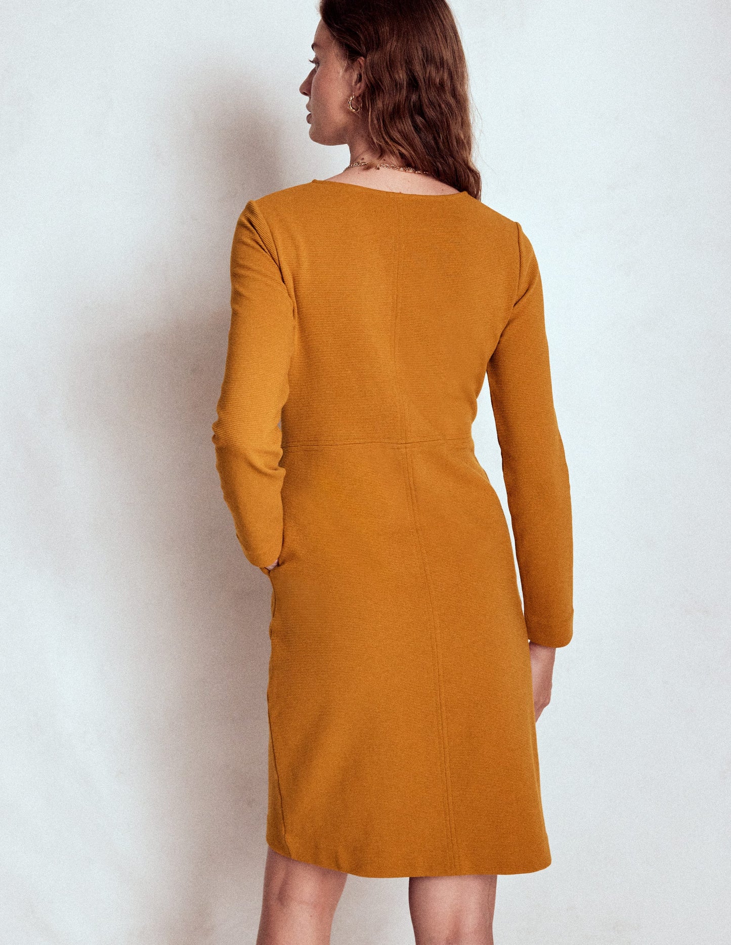 Cornelia Ottoman Dress-Toffee Brown