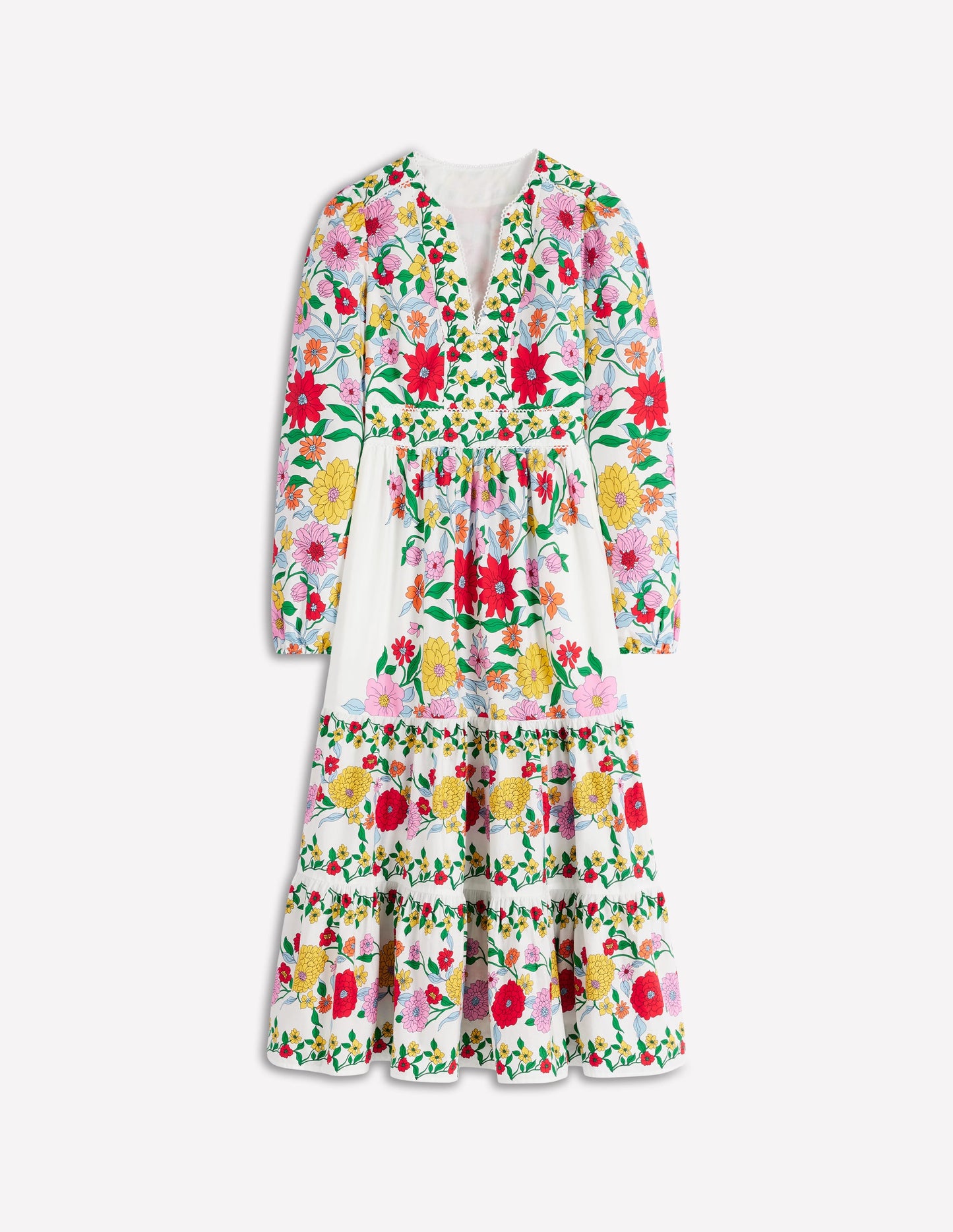 Violet Midi Dress-Multi, Dahlia Trail