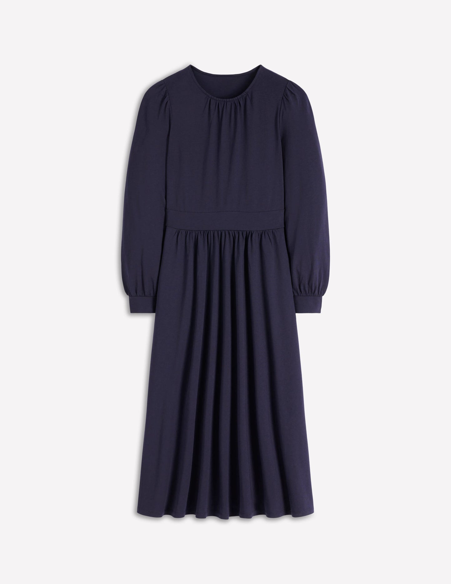 Alexandra Jersey Midi Dress-Navy