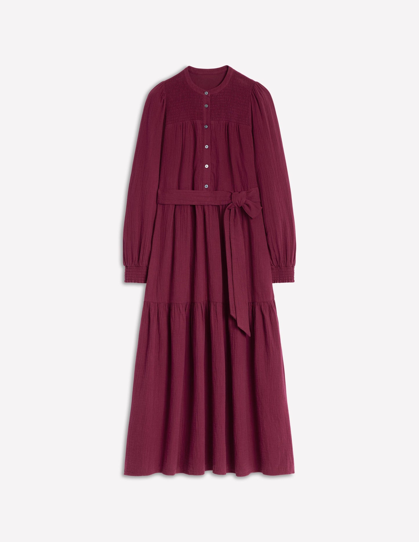 Cecily Double Cloth Midi Dress-Deep Wisteria