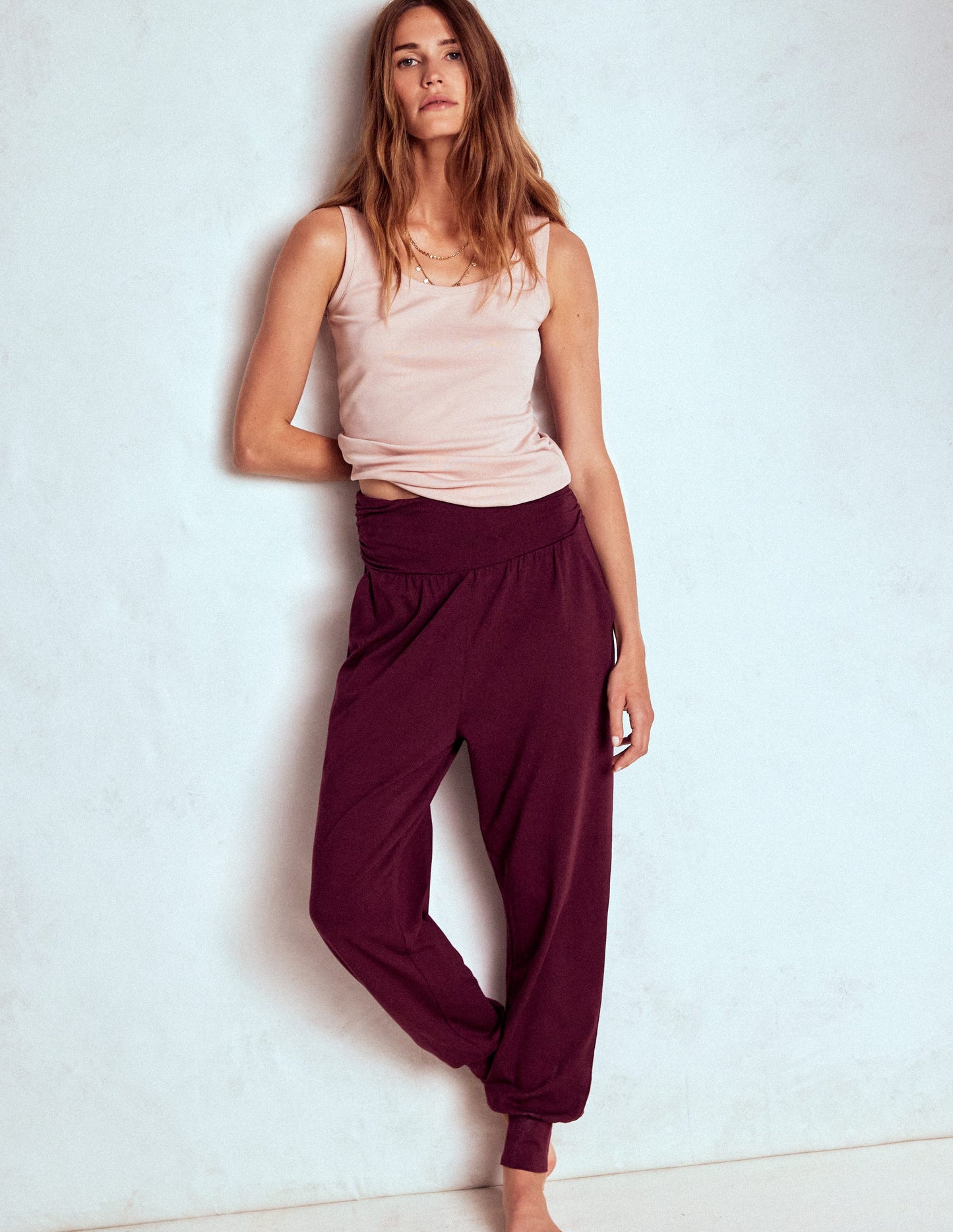 Hareem Jersey Joggers-Deep Wisteria