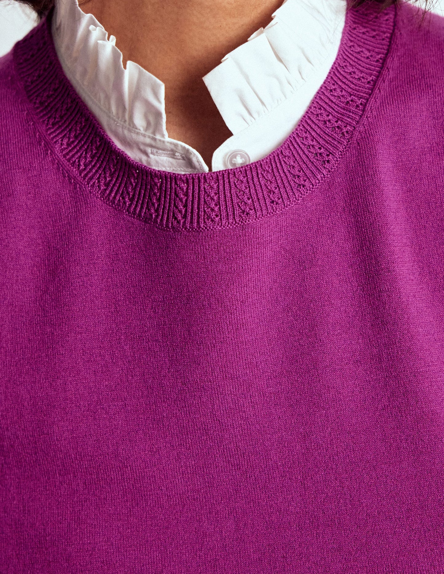 Emilia Cotton Crew Neck Tank-Regal Purple