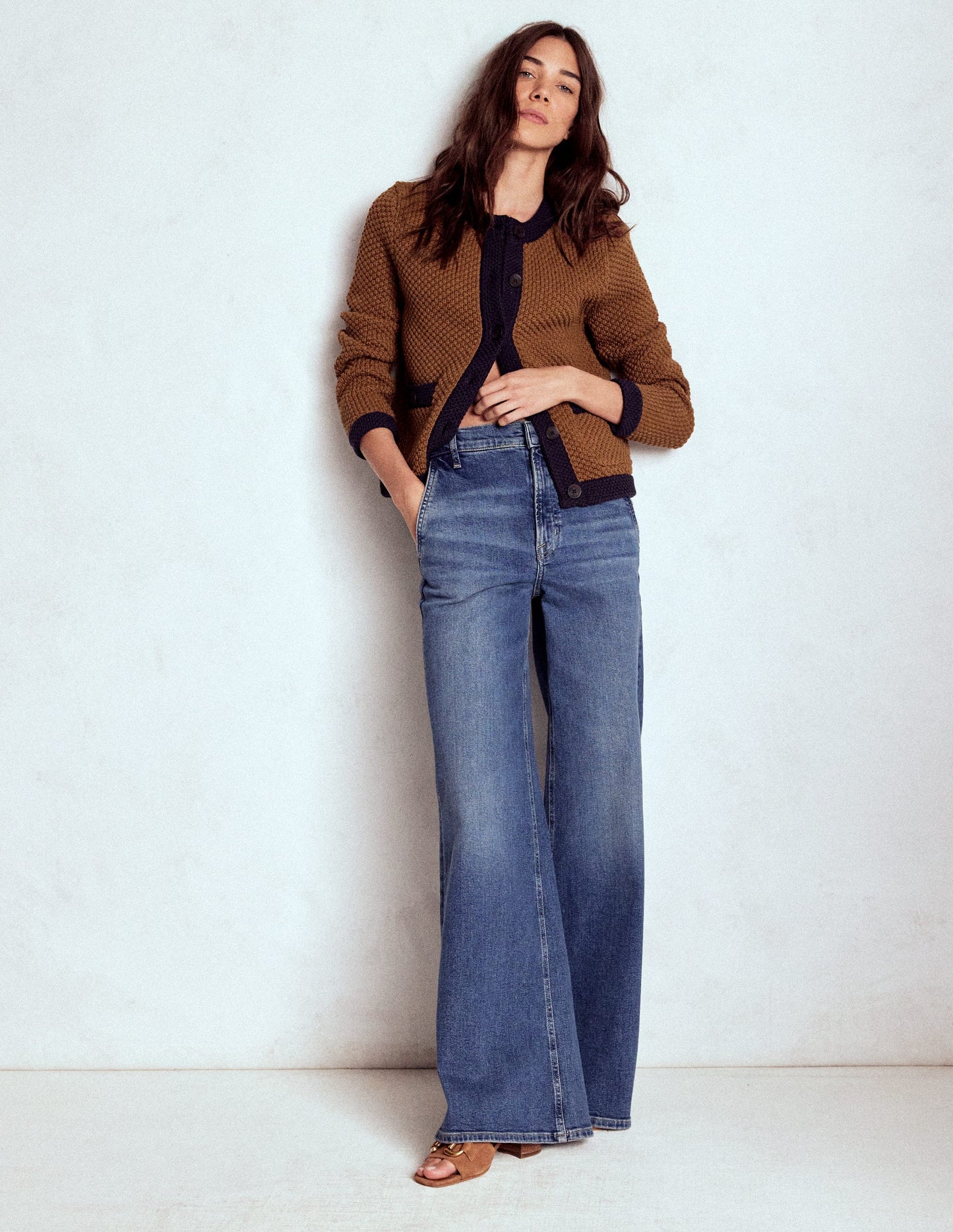 Libby Knitted Jacket-Camel