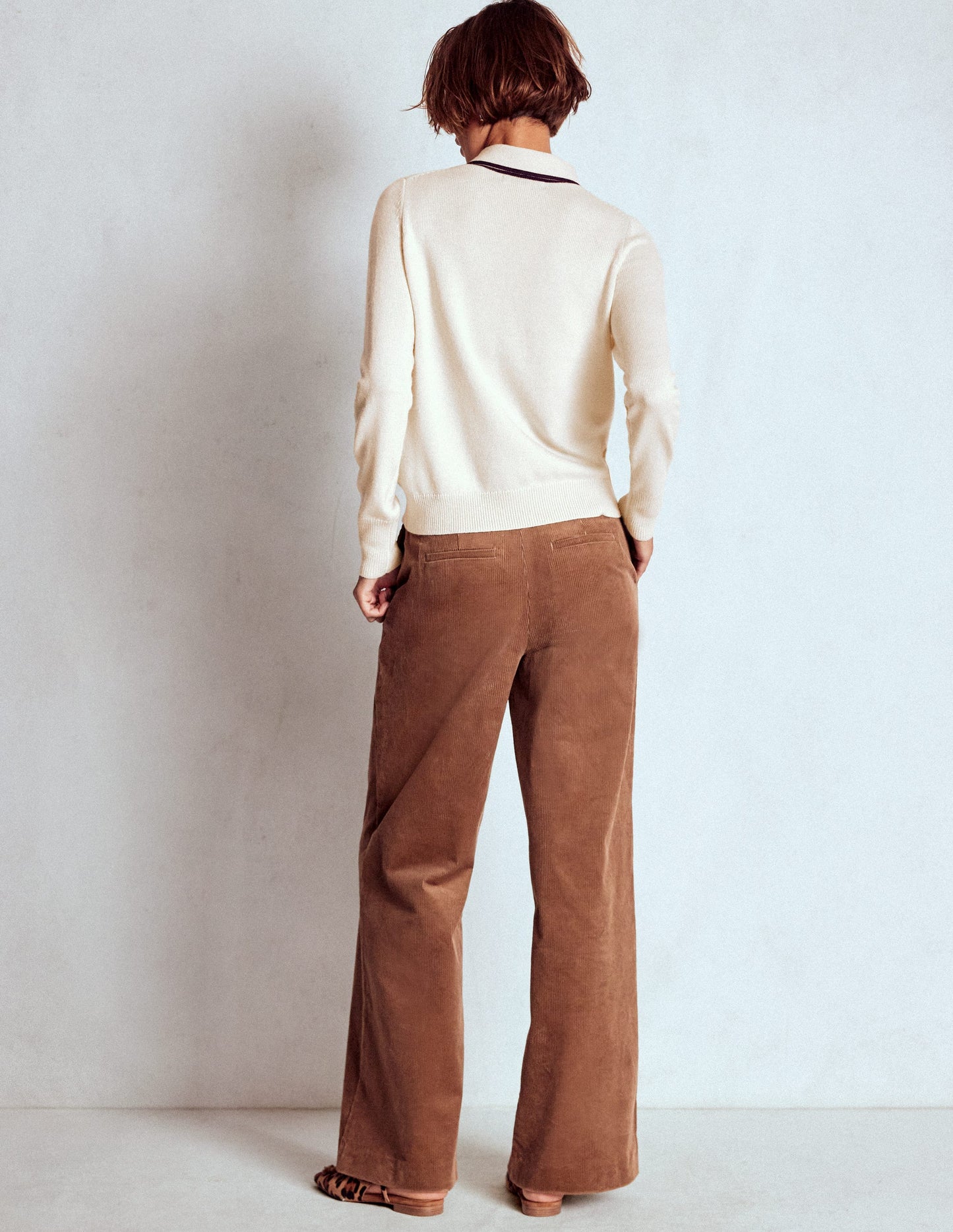 Knitted Bow Jumper-Warm Ivory