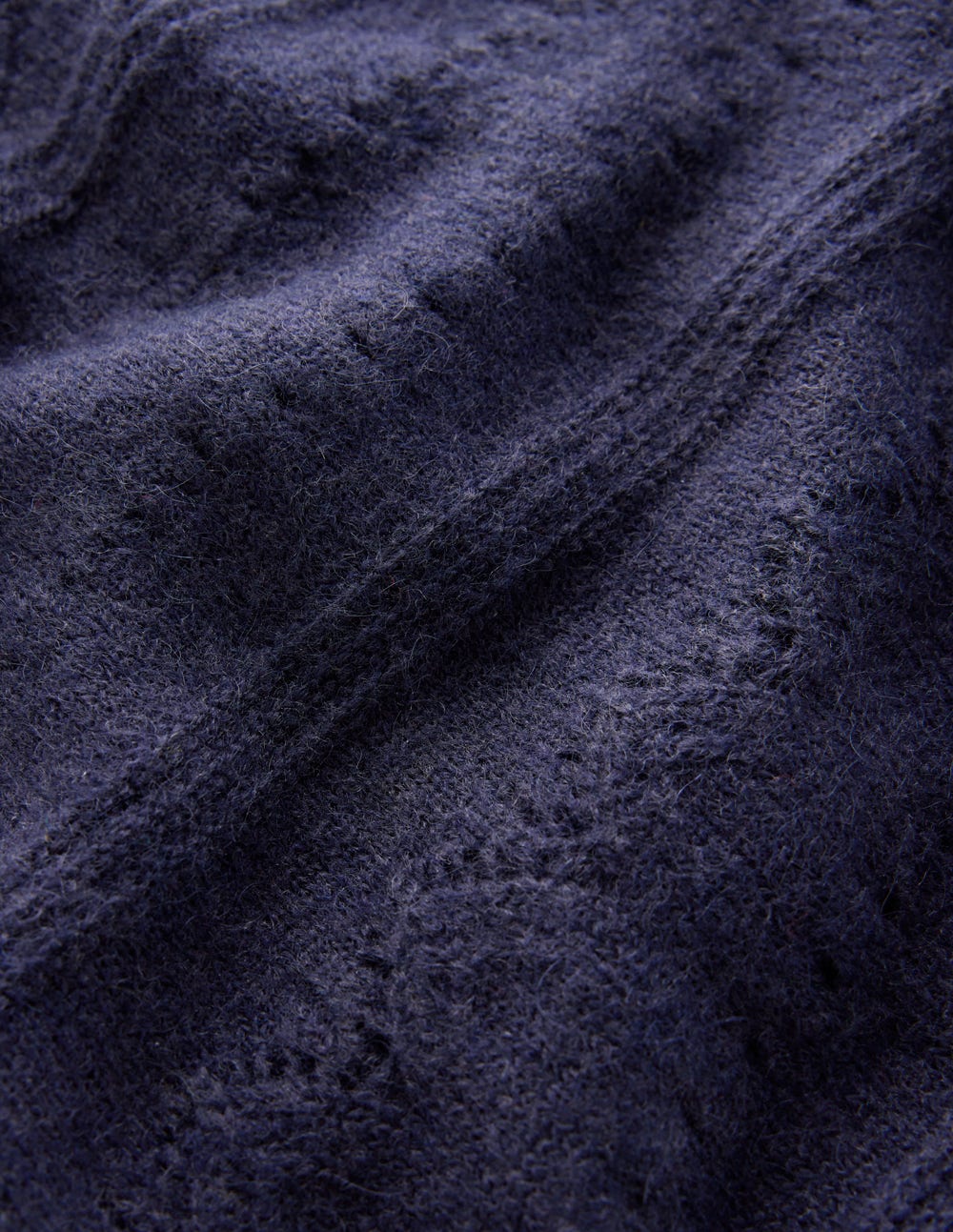 Leticia Lace Trim Jumper-Navy-7