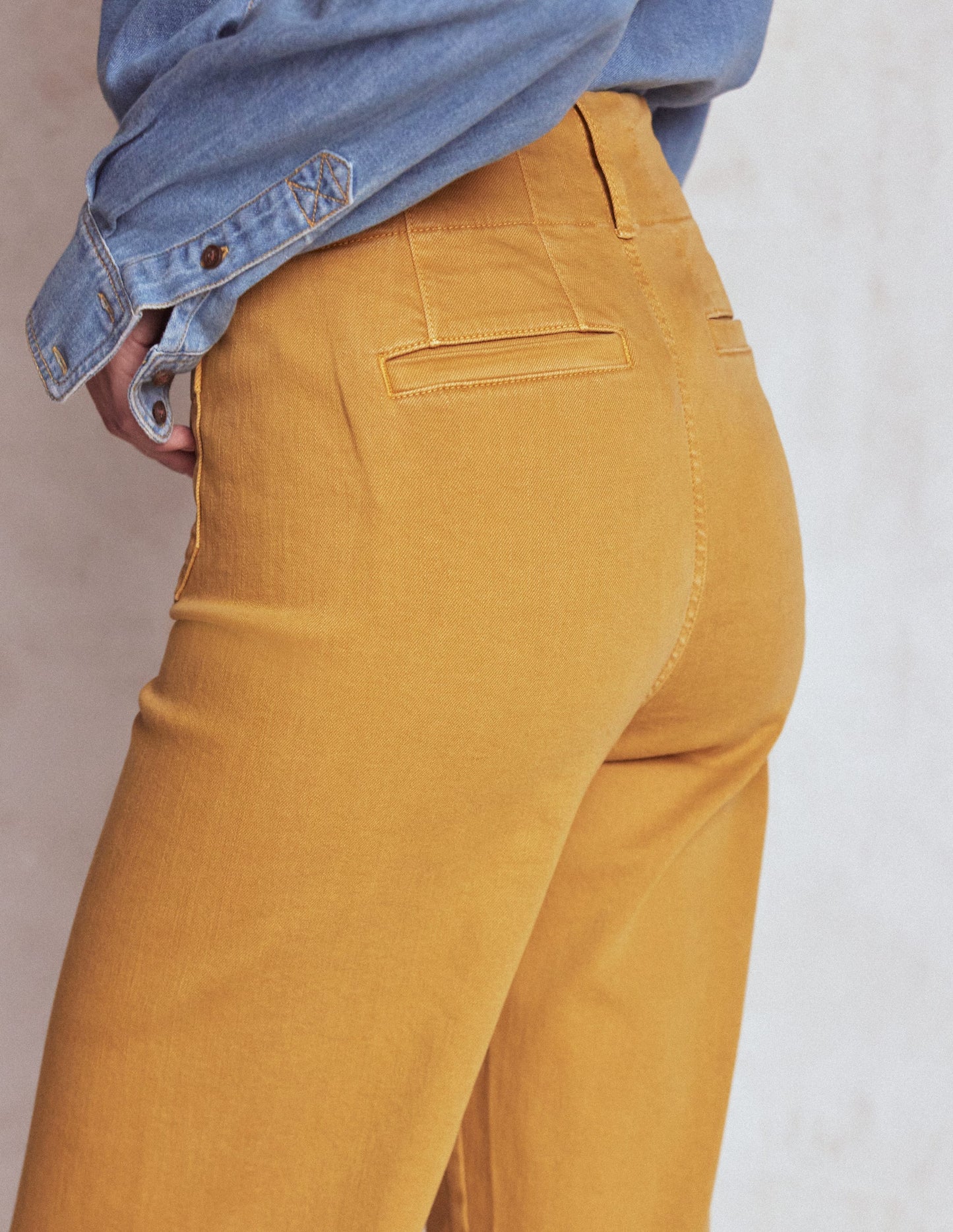 Primrose Patch Pocket Trousers-Golden Rye