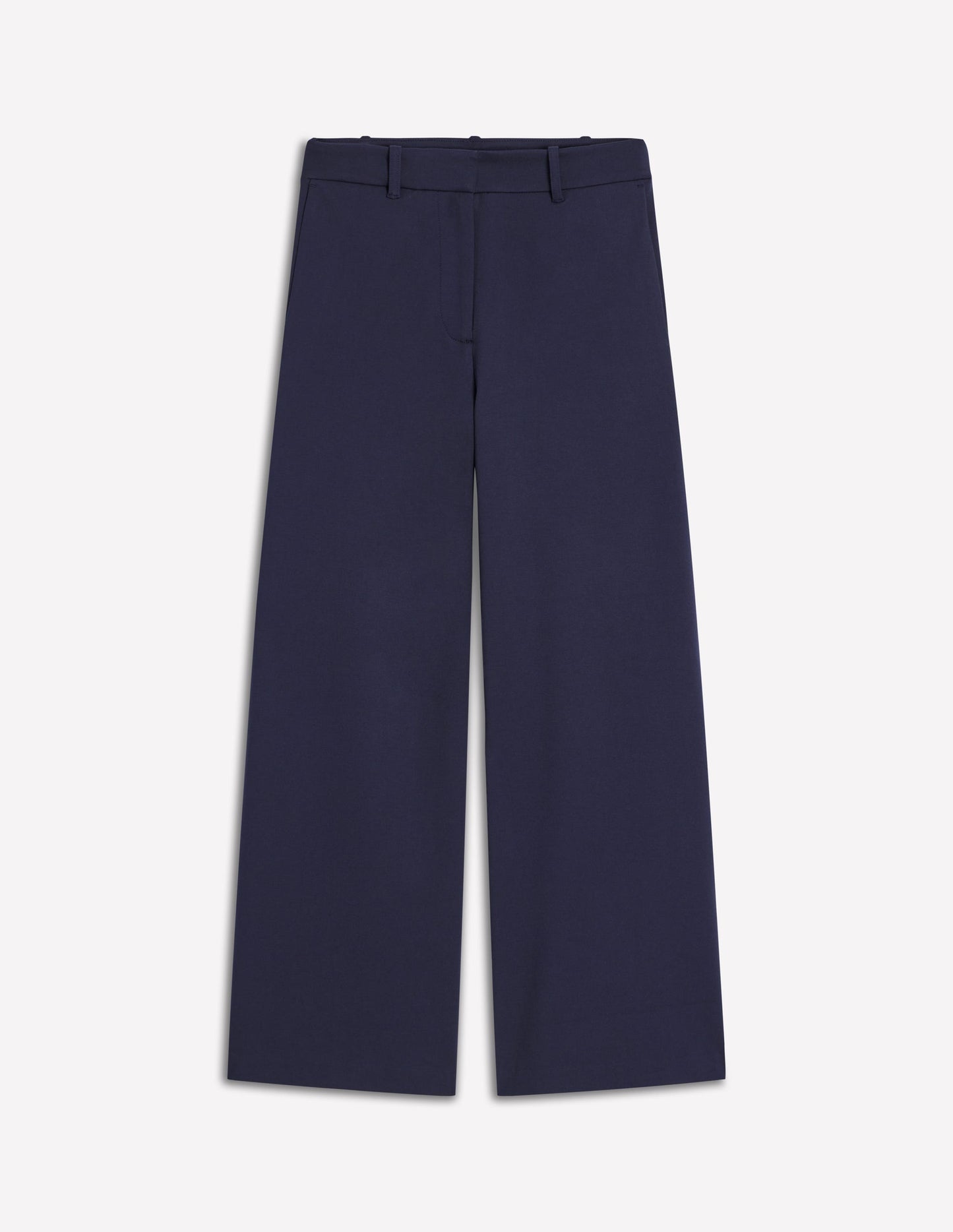 Belgravia Ponte Crop Trousers-Navy