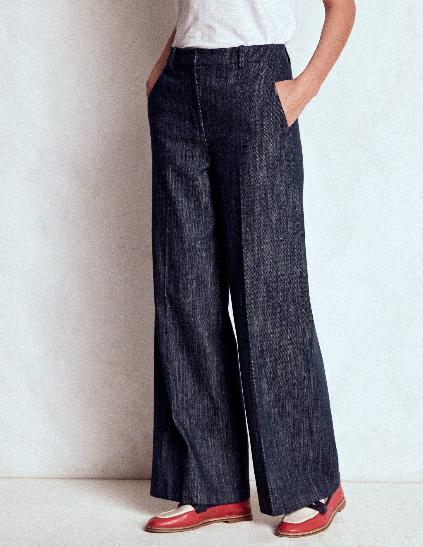Belgravia Twill Trousers-Navy Indigo