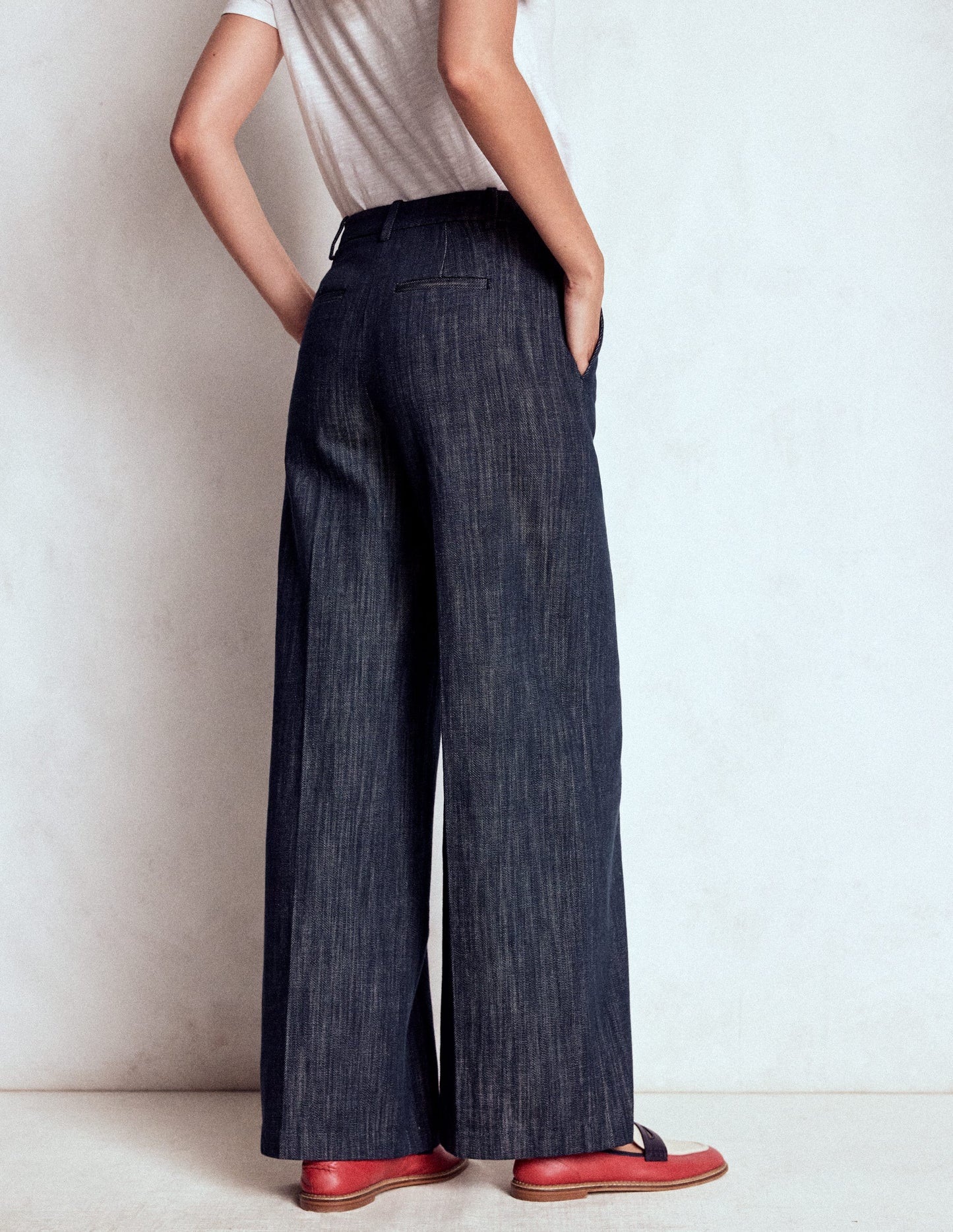 Belgravia Twill Trousers-Navy Indigo